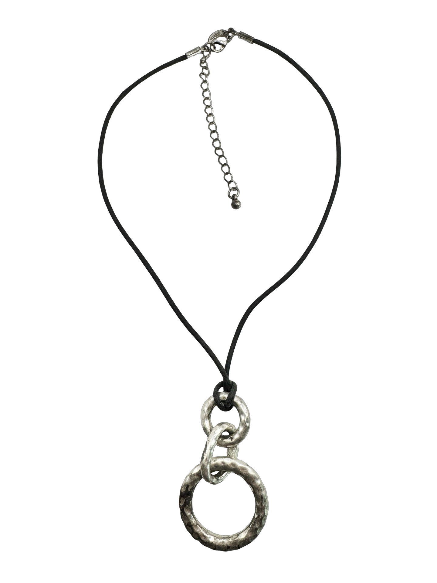 Vintage Y2K Silver Orbit Necklace