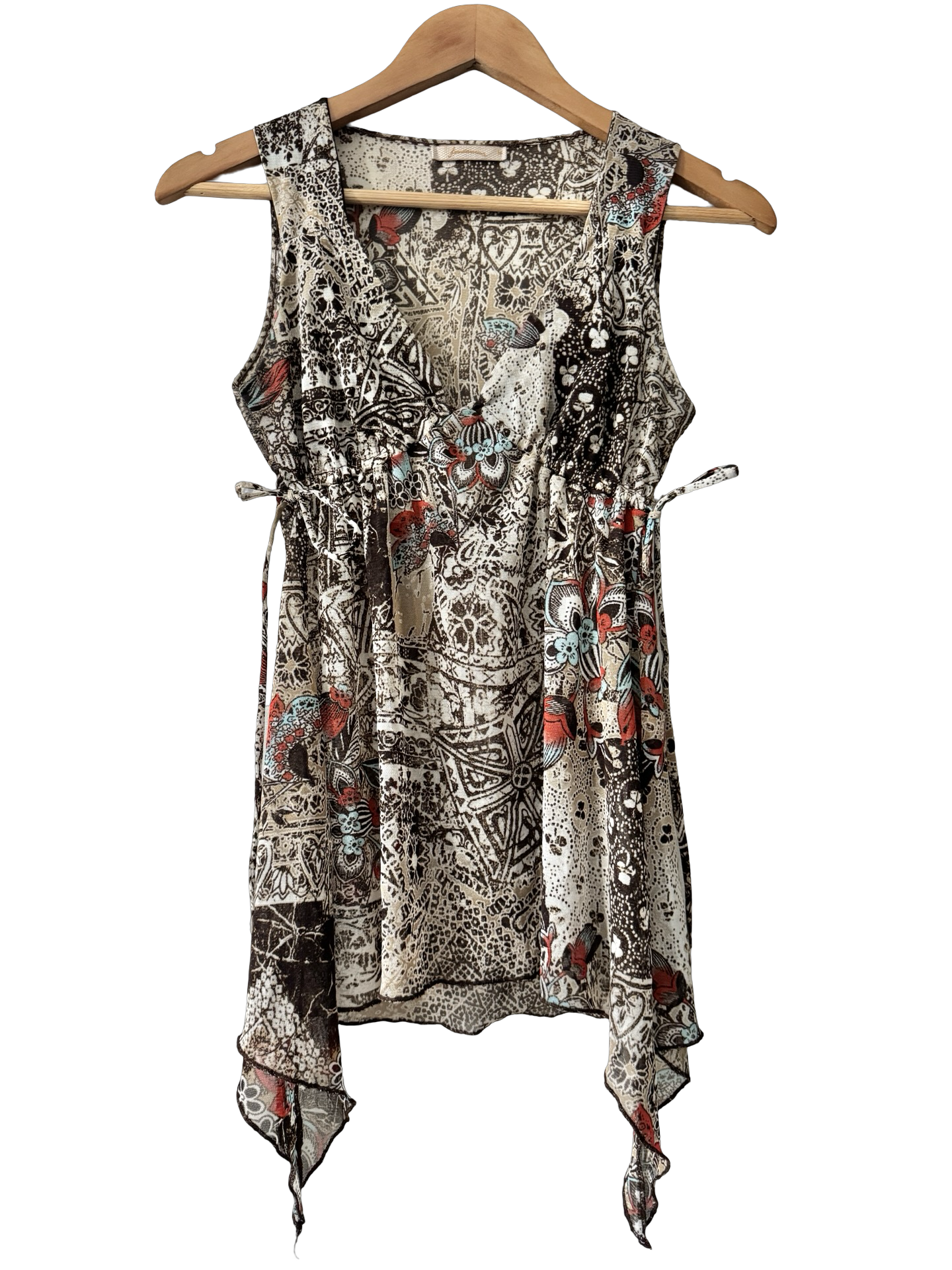 Vintage Y2K Bohemian Postcard Top (M)