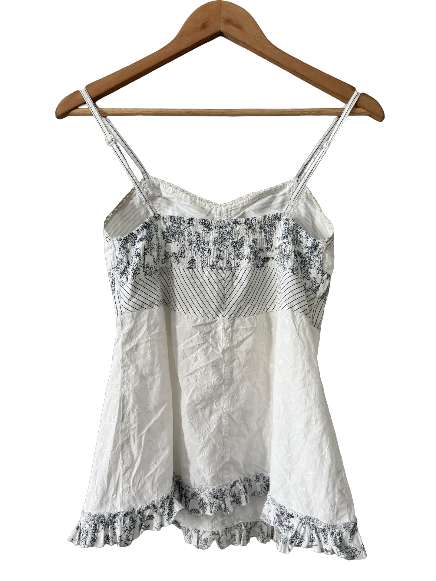 Vintage 90s French Moonlit Lace Camisole (S/M)