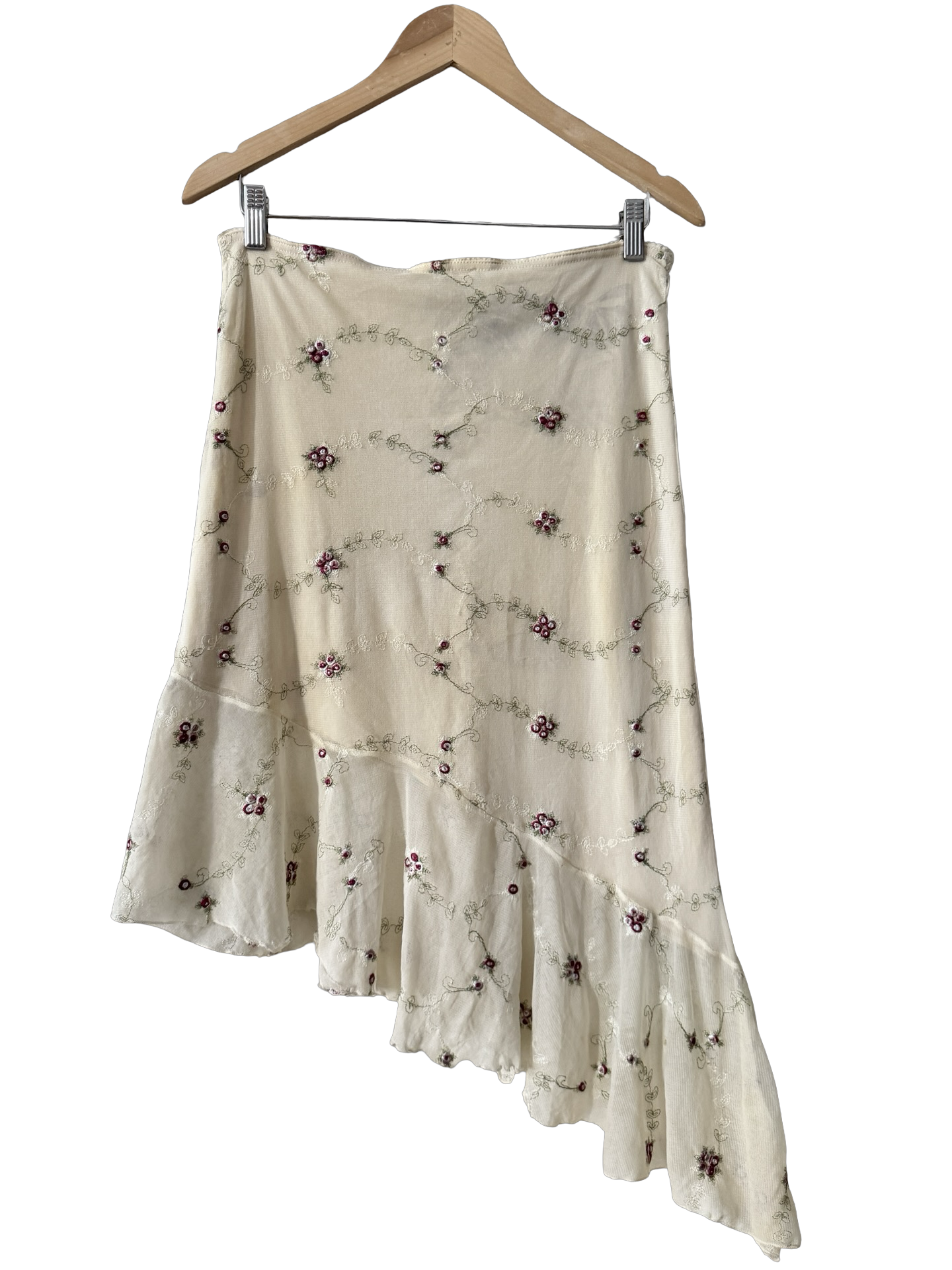 Vintage Y2K Paris Dainty Cottage Midi Skirt (M)