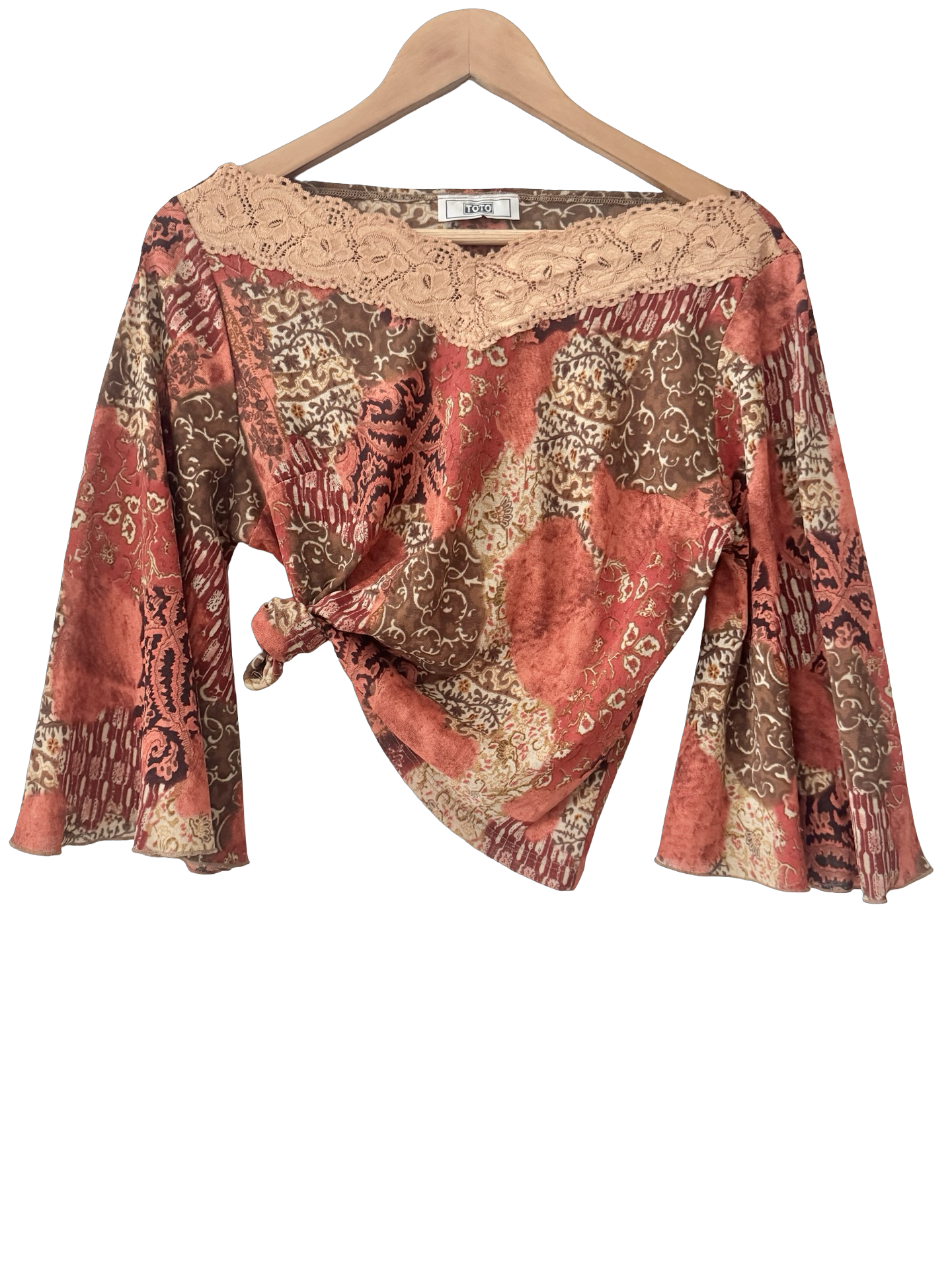 Vintage 90s Toto Paisley Dream Top (L/XL)