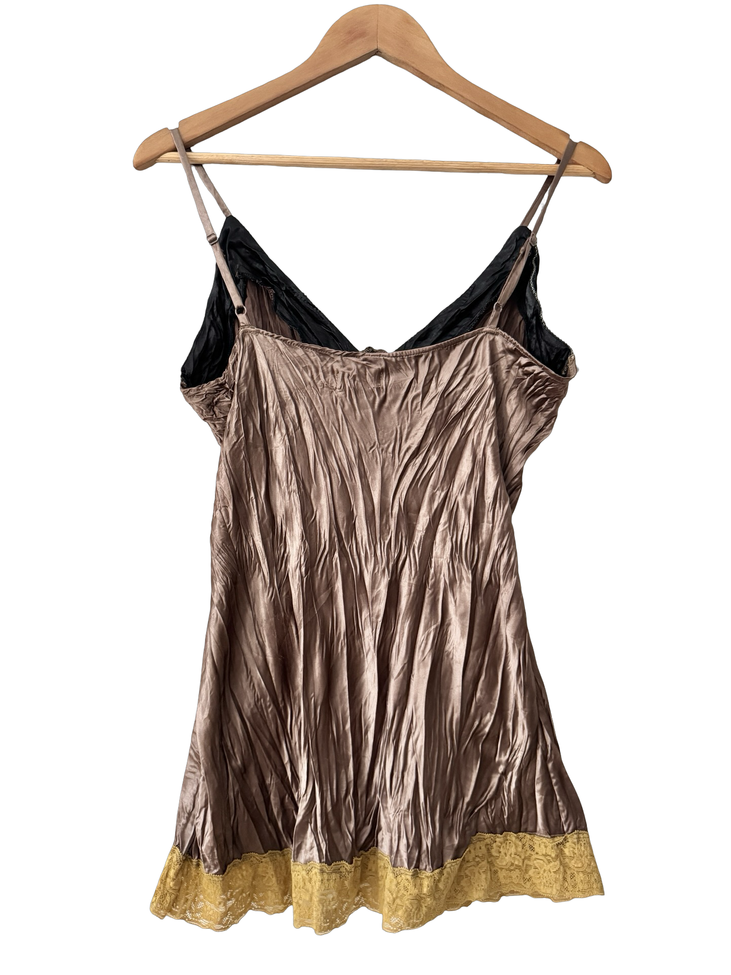 Vintage 2000s Chocolate Crinkle Motel Cami (L)