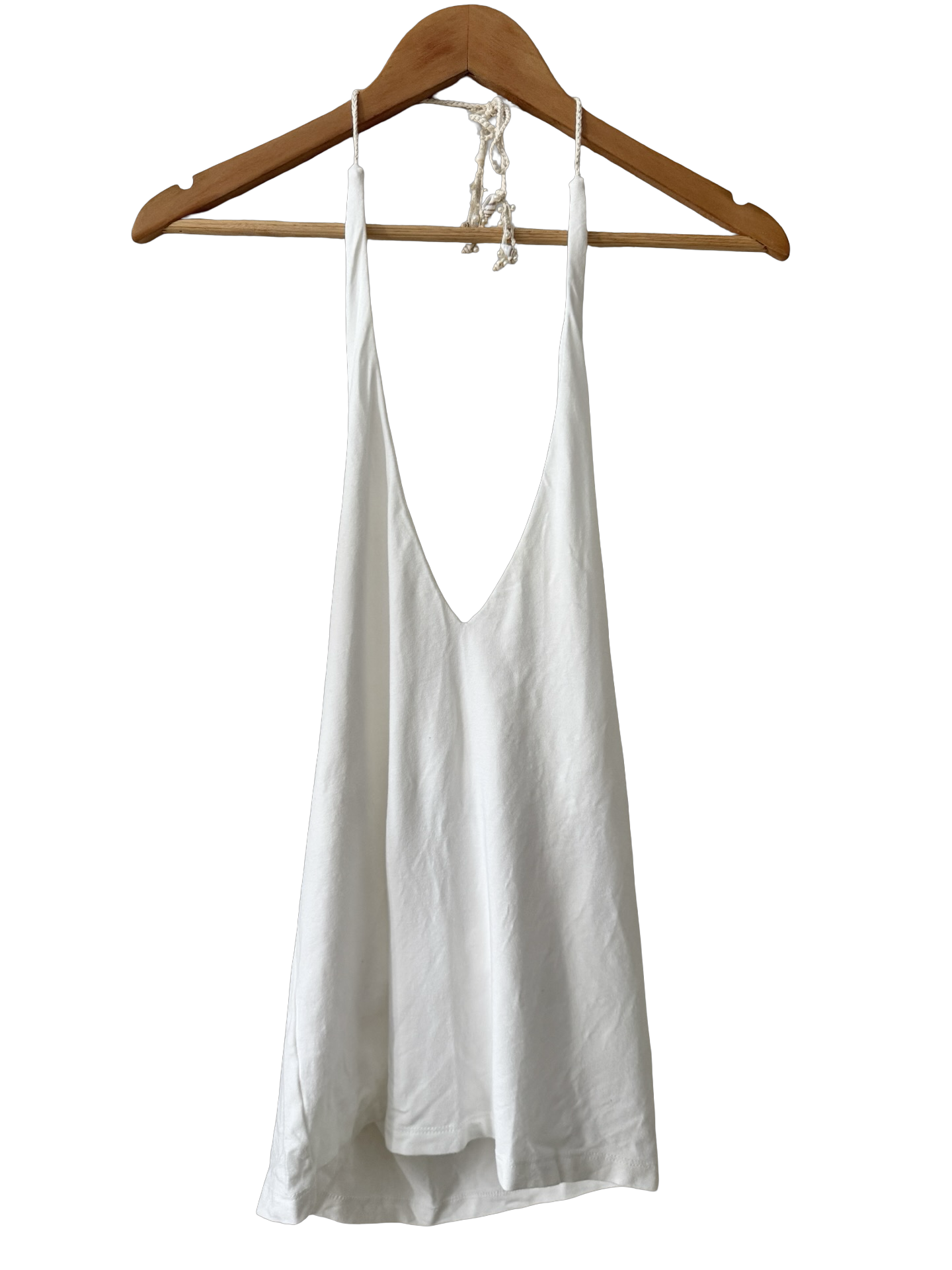 Vintage 90s Ralph Lauren Riviera White Halter  (M)