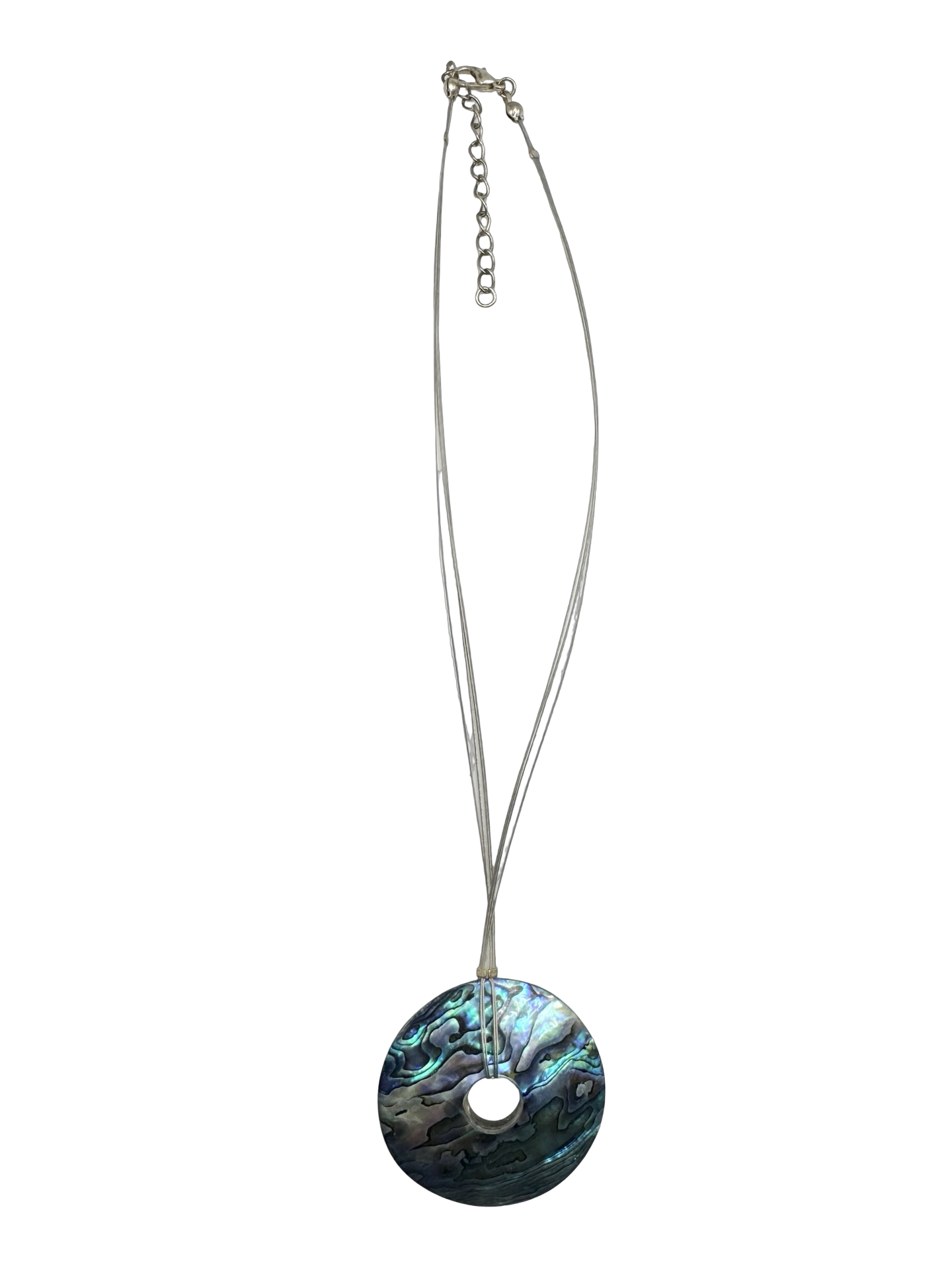 Vintage Moon Tide Shell Pendant Necklace
