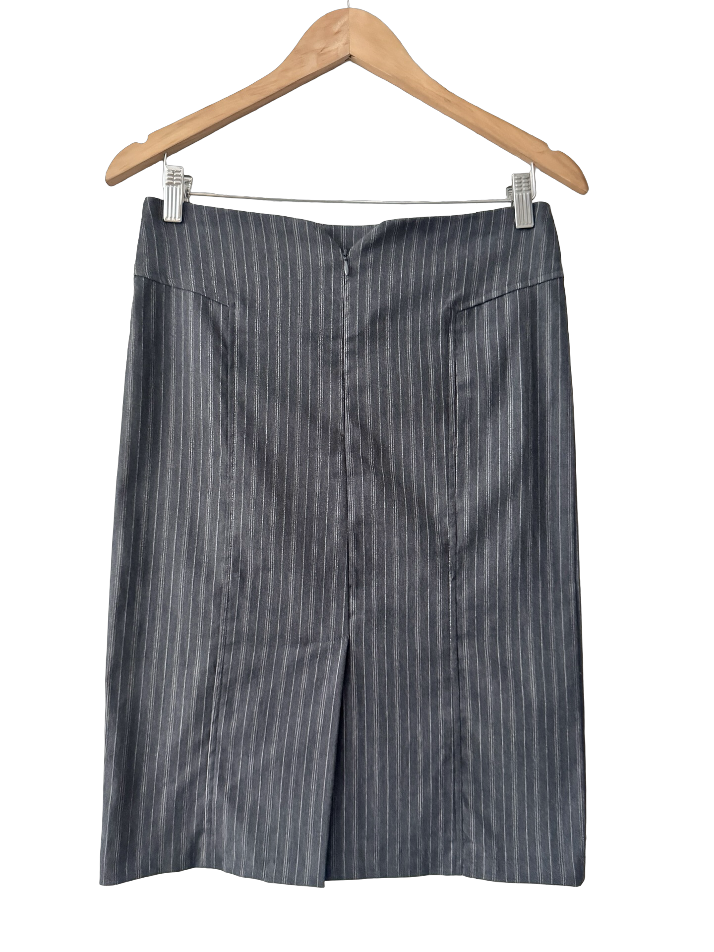 Vintage Rampage Y2K Pinstripe Office Siren Midi Skirt (S/M)