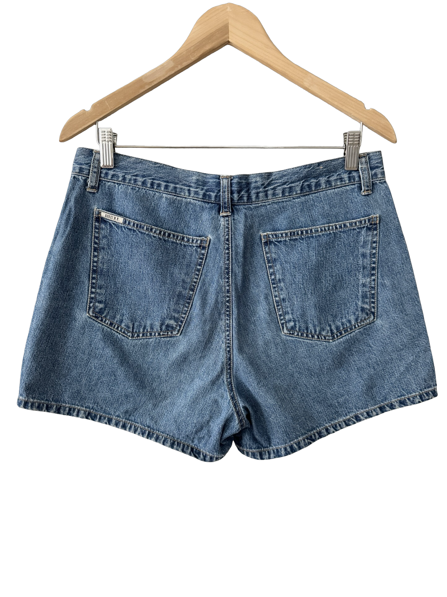 Vintage Y2K Cargo Pocket Denim Shorts (M)