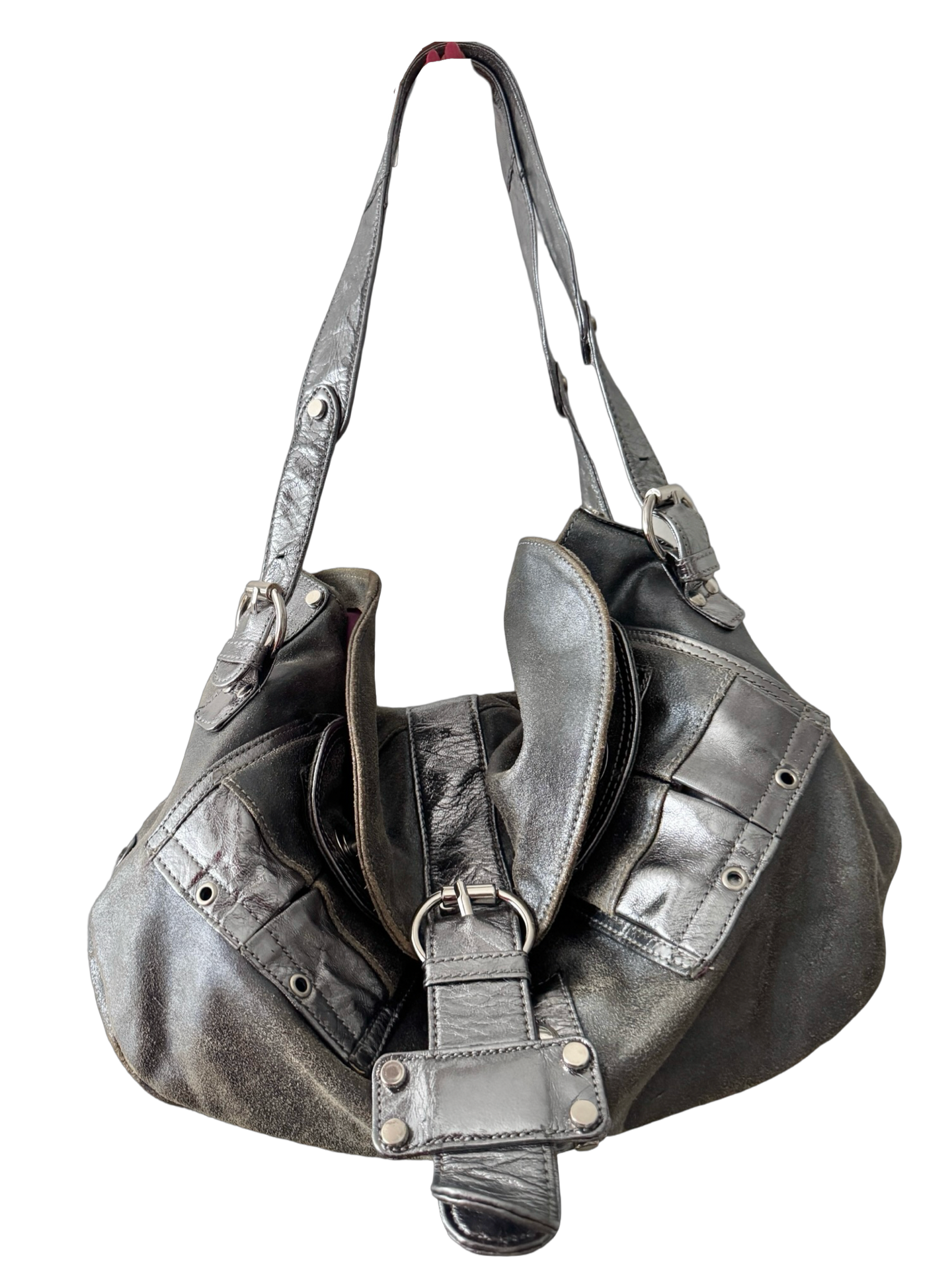 Vintage 90s Leather Tano It-Girl Slouch Bag