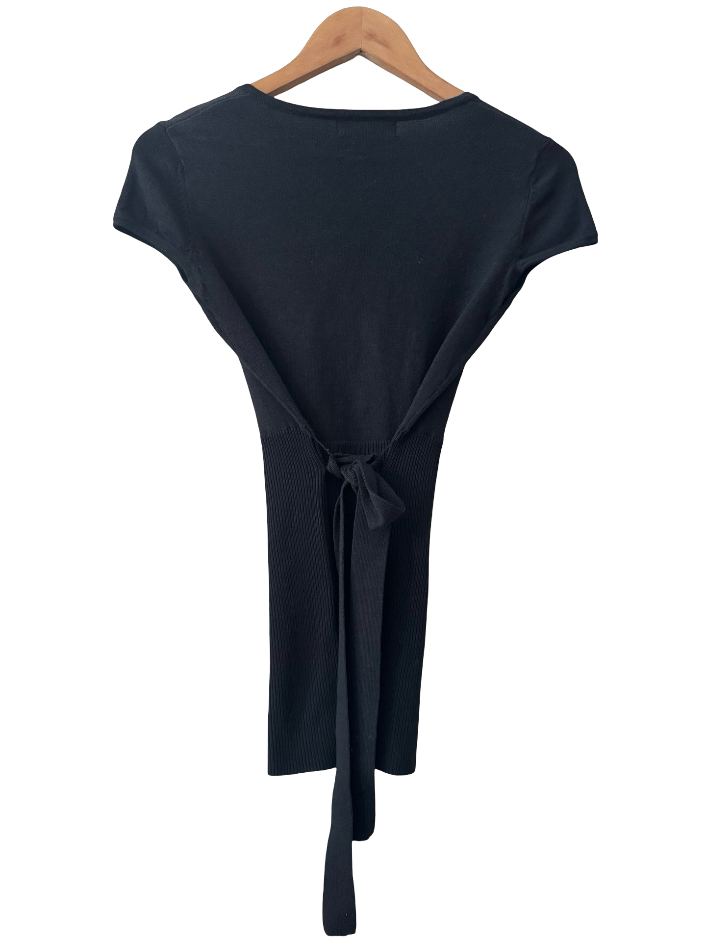 Vintage 90s Tie-Back Cotton Knit Top (S/M)