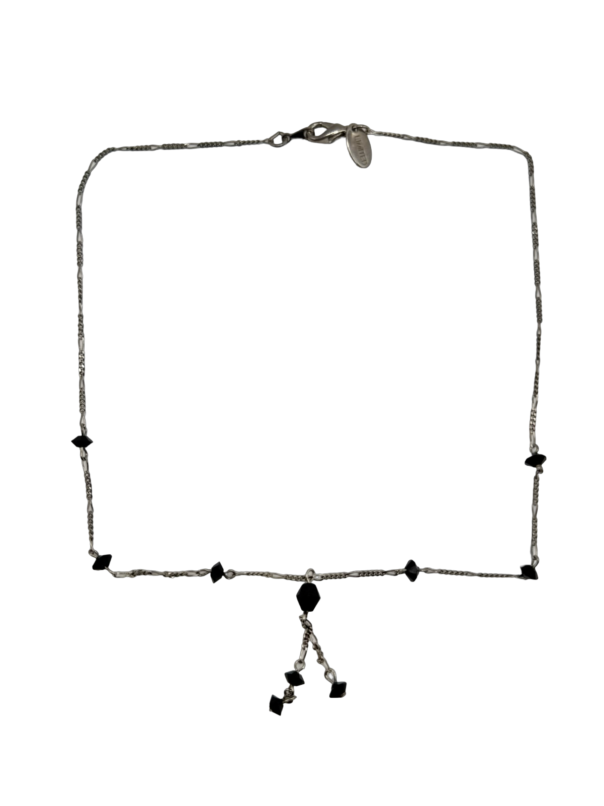 Vintage Y2K Midnight Crystal Drop Choker