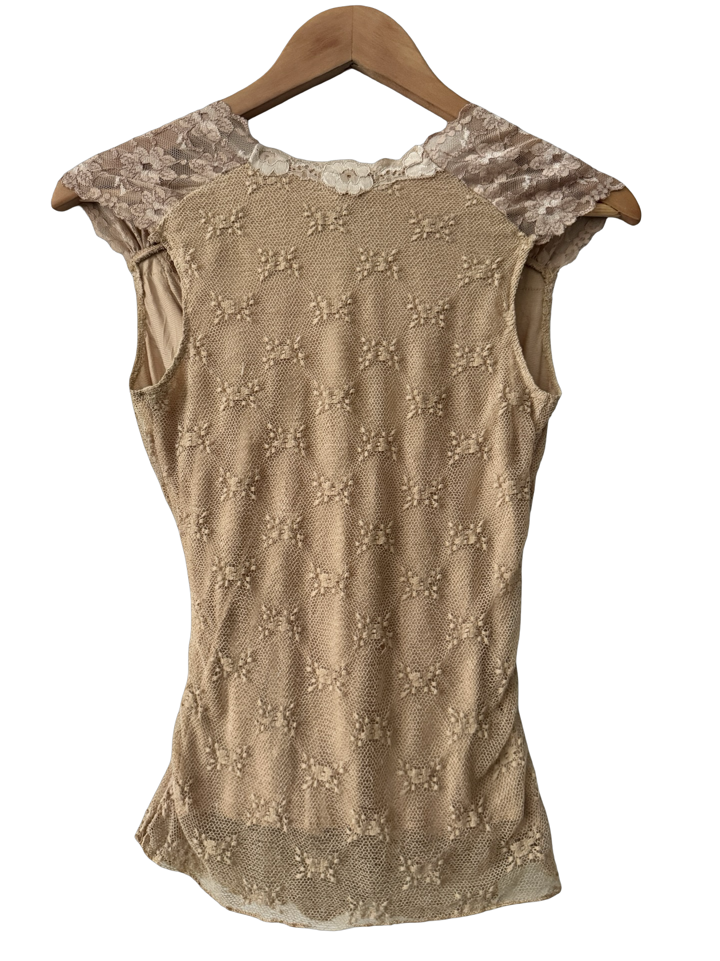 Vintage Y2K Desert Lace Fairy Top (S)