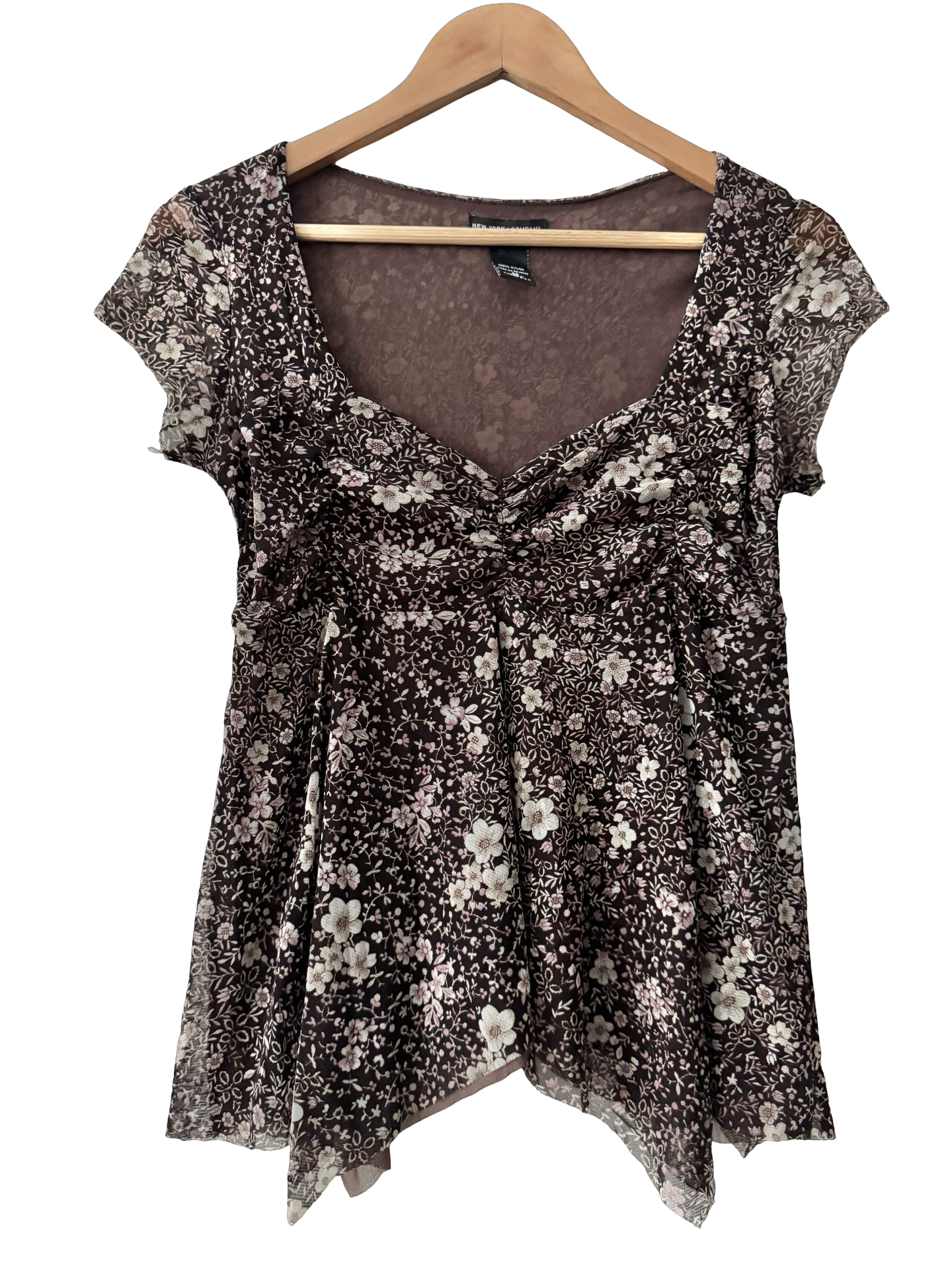 Vintage Y2K Butterfly Effect Flutter Top (M)