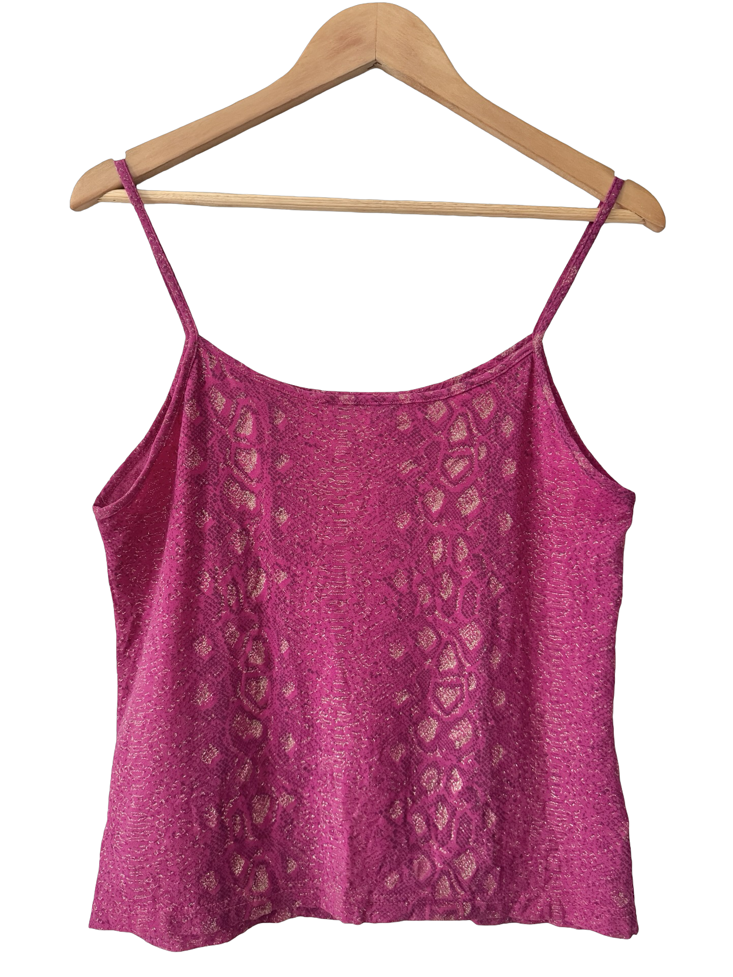Vintage 90s Raspberry Lace Cami (M-L)