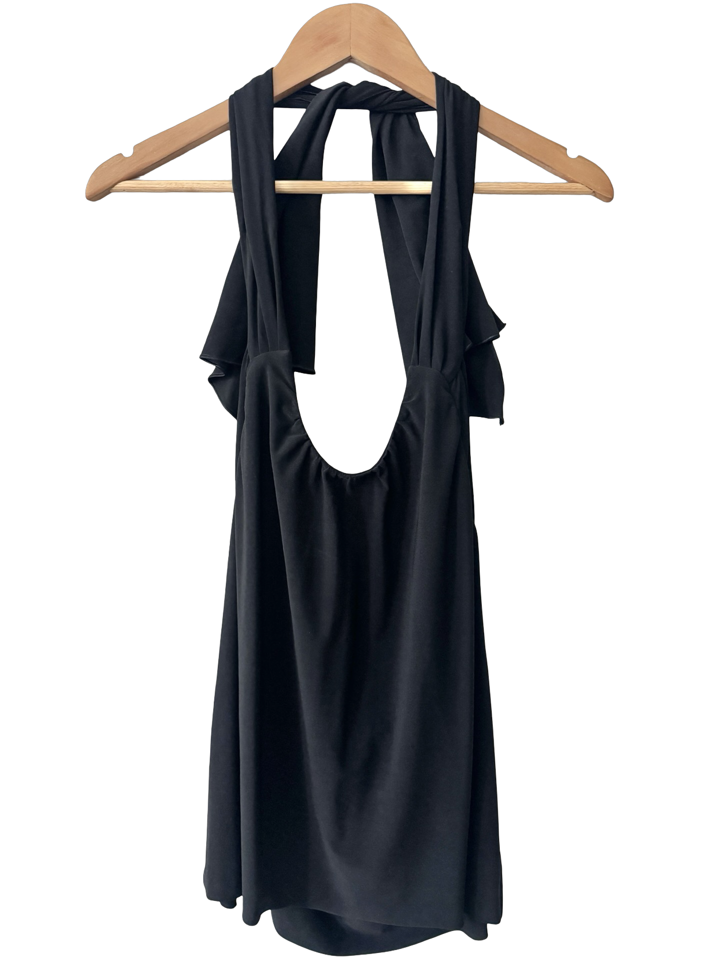 Vintage Y2K Midnight Siren Halter Top (L)