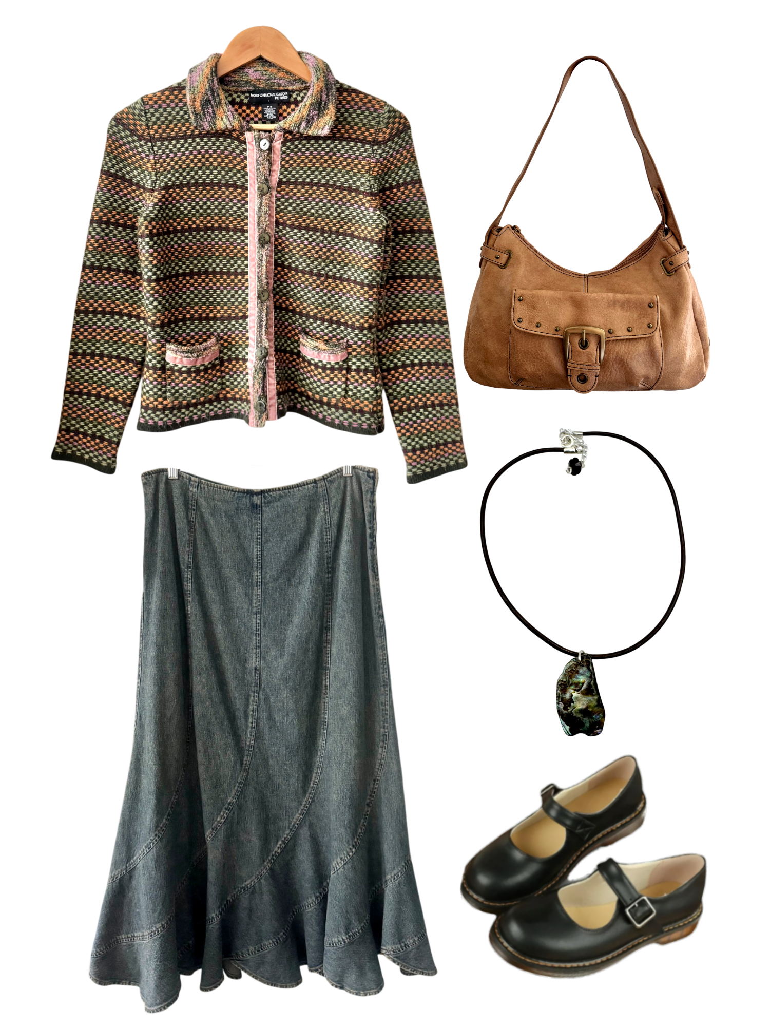 Vintage Y2K Retro Quirky Knit Jacket (XS/S)