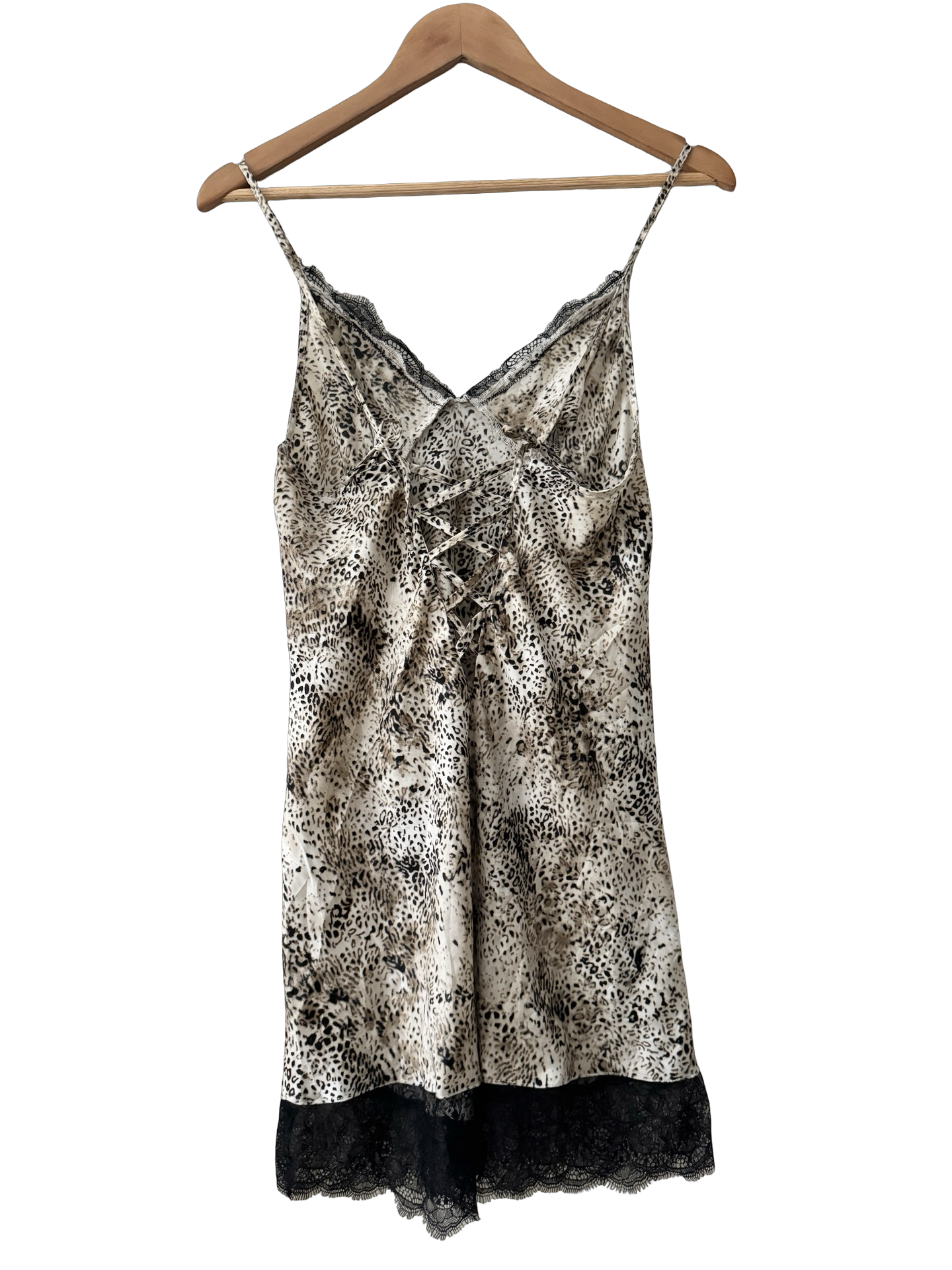 Vintage Y2K Wild at Heart Lace Slip (M)
