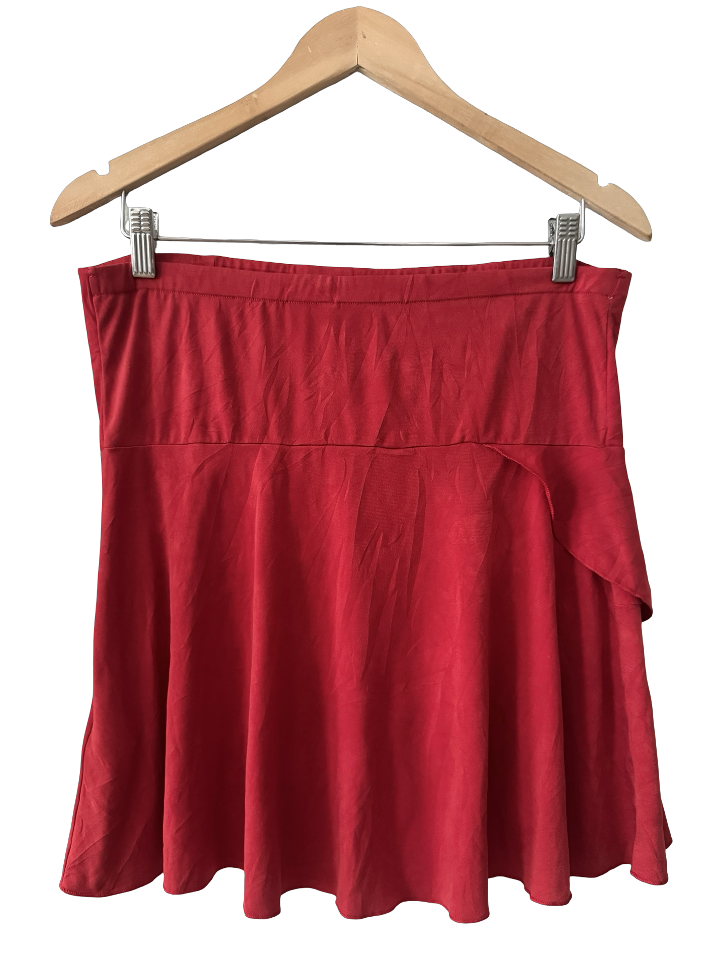 Vintage Y2K French Cherry Ruffle Strapless Top (M)