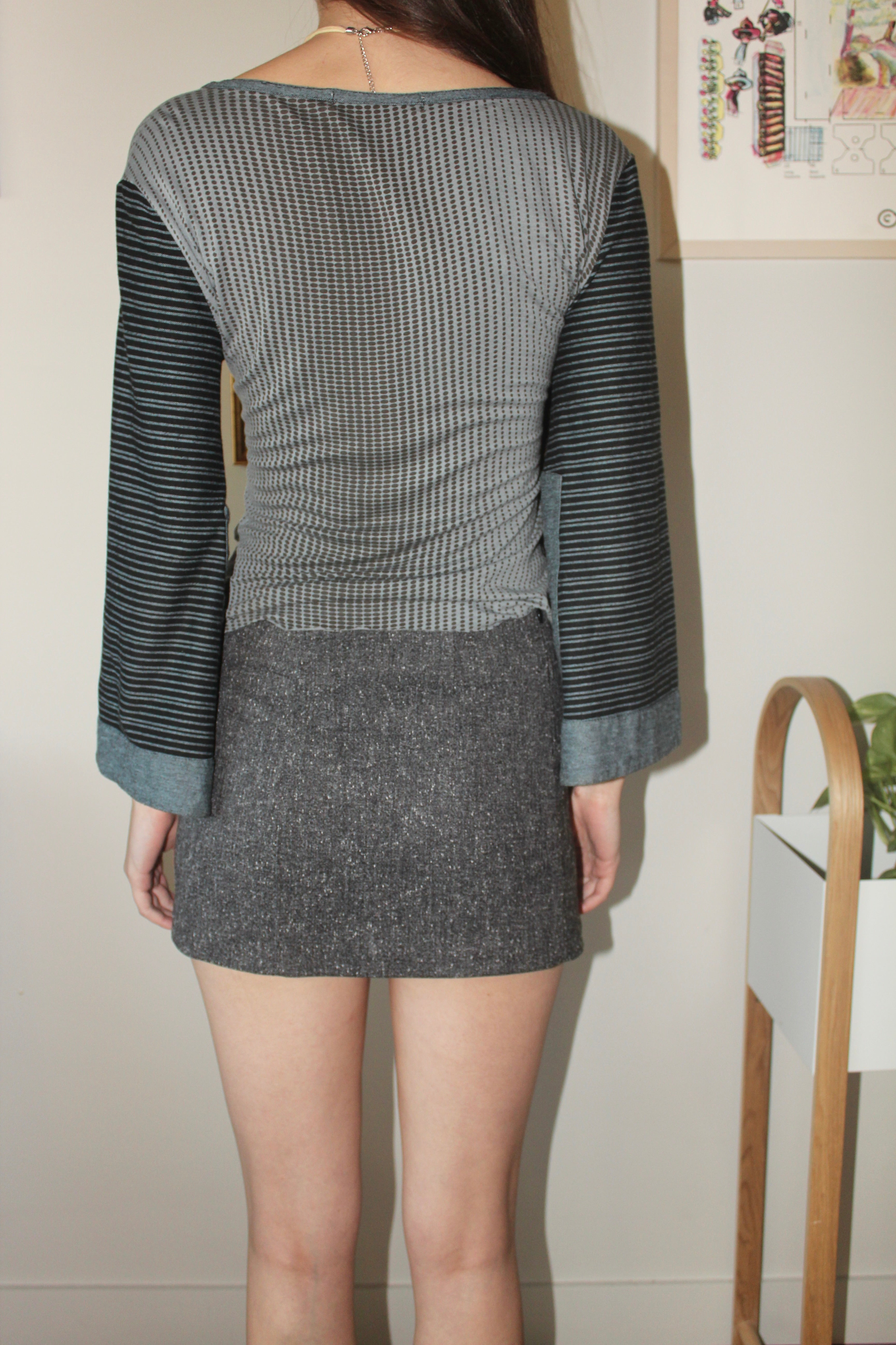 Vintage 90s Mixed Patterned Knit Top (S/M)