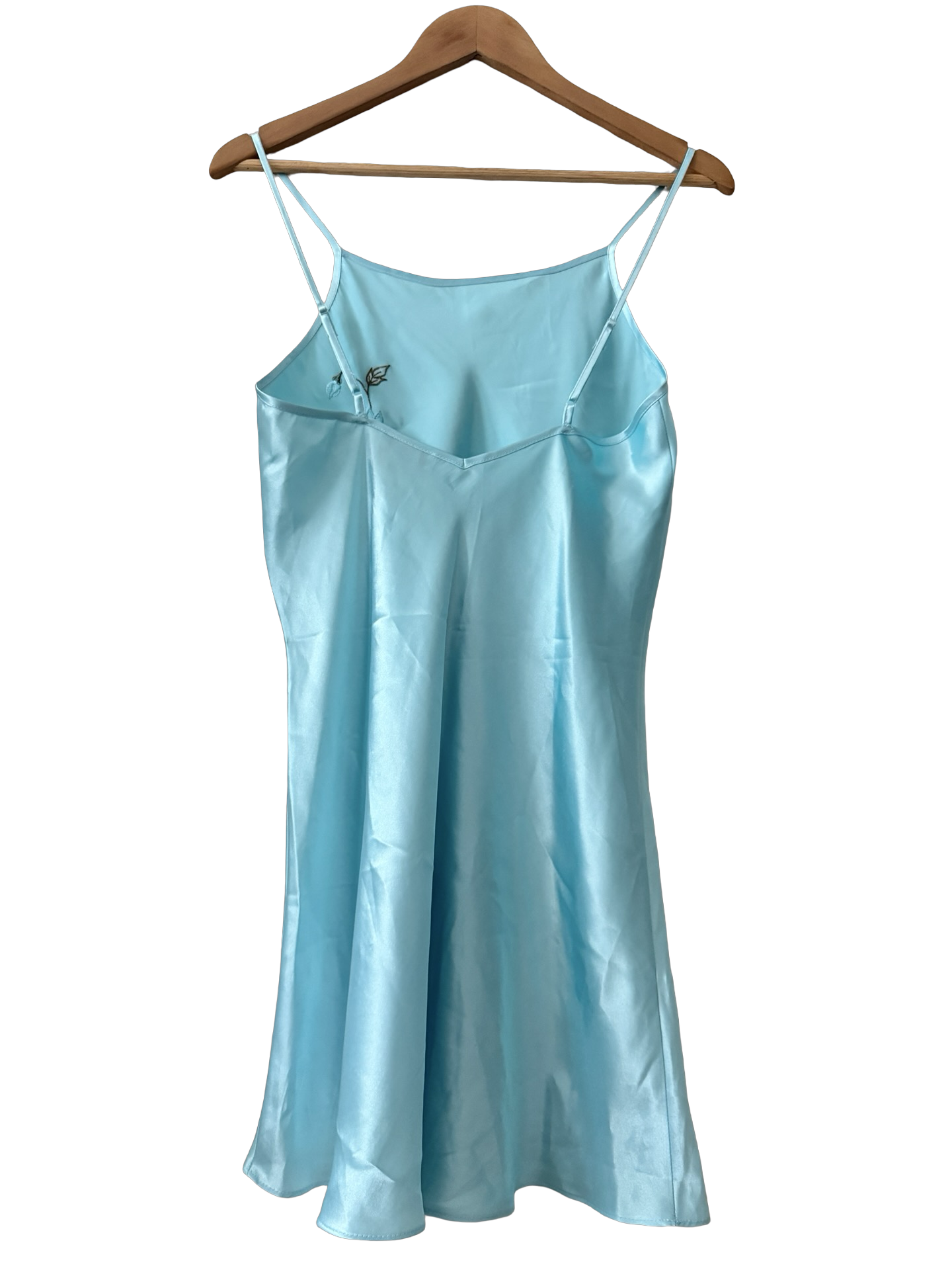 Vintage 90s Bluebell Satin Slip Dress (S/M)
