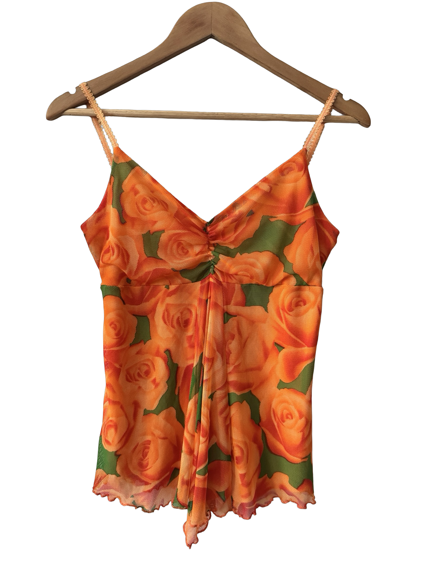 Vintage Y2K Sunset Rose Cami (M)
