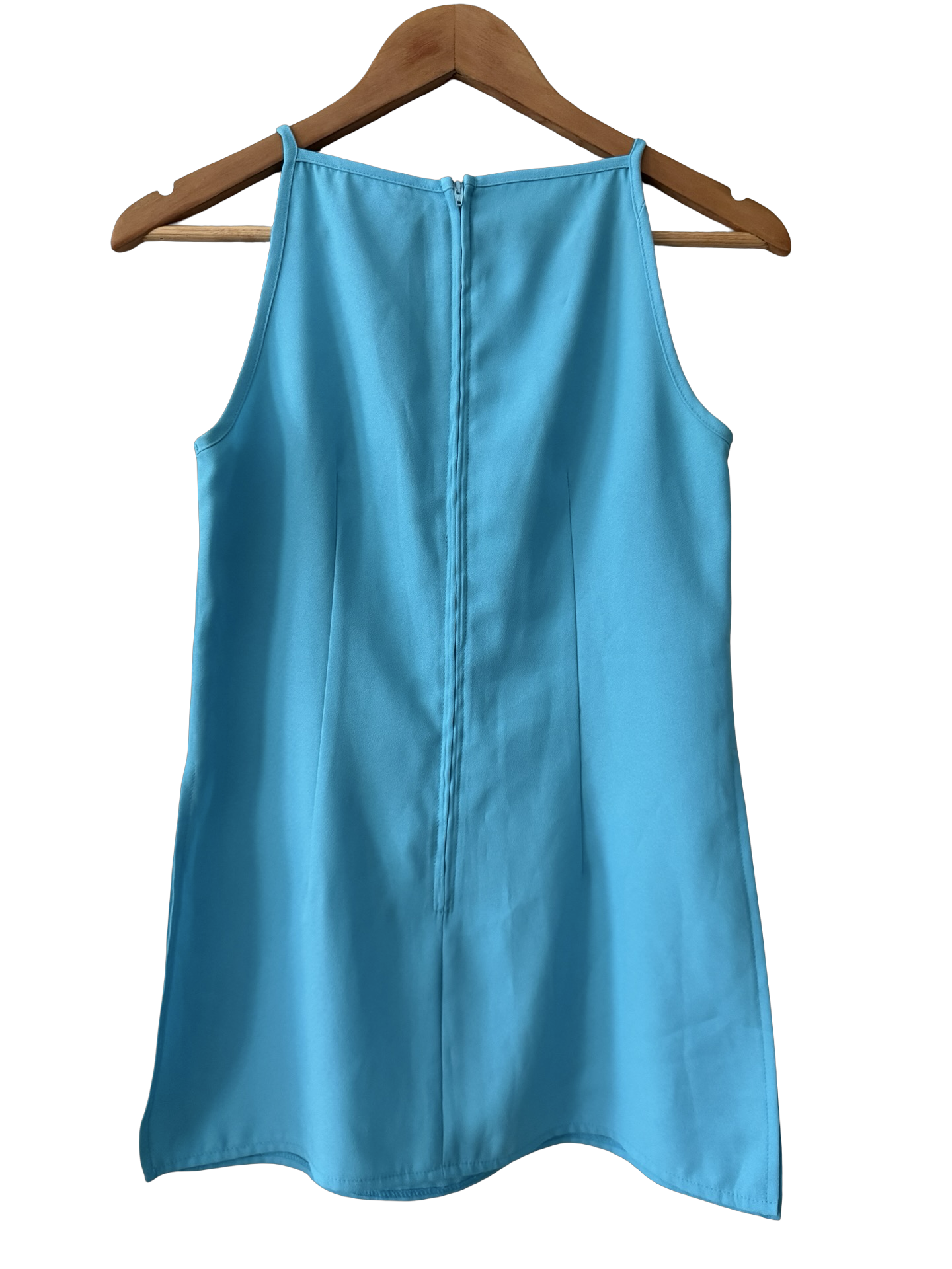 Vintage 50s Aqua Blue Side-Slit Tunic Cami (S/M)