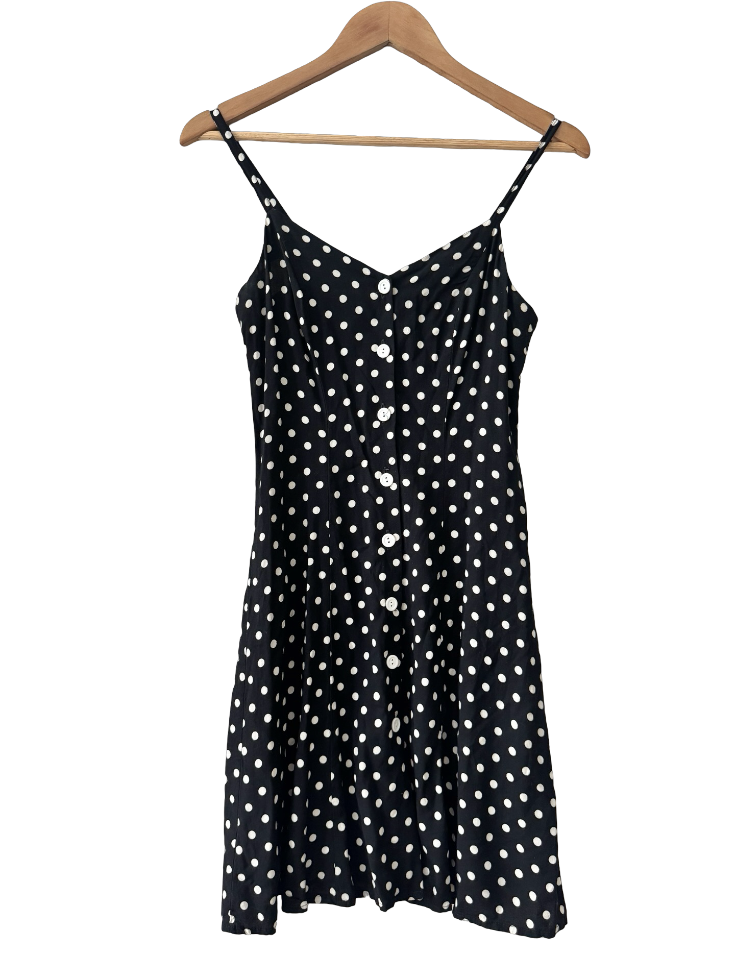 Vintage 90s Moda International Doted Mini Dress (S)
