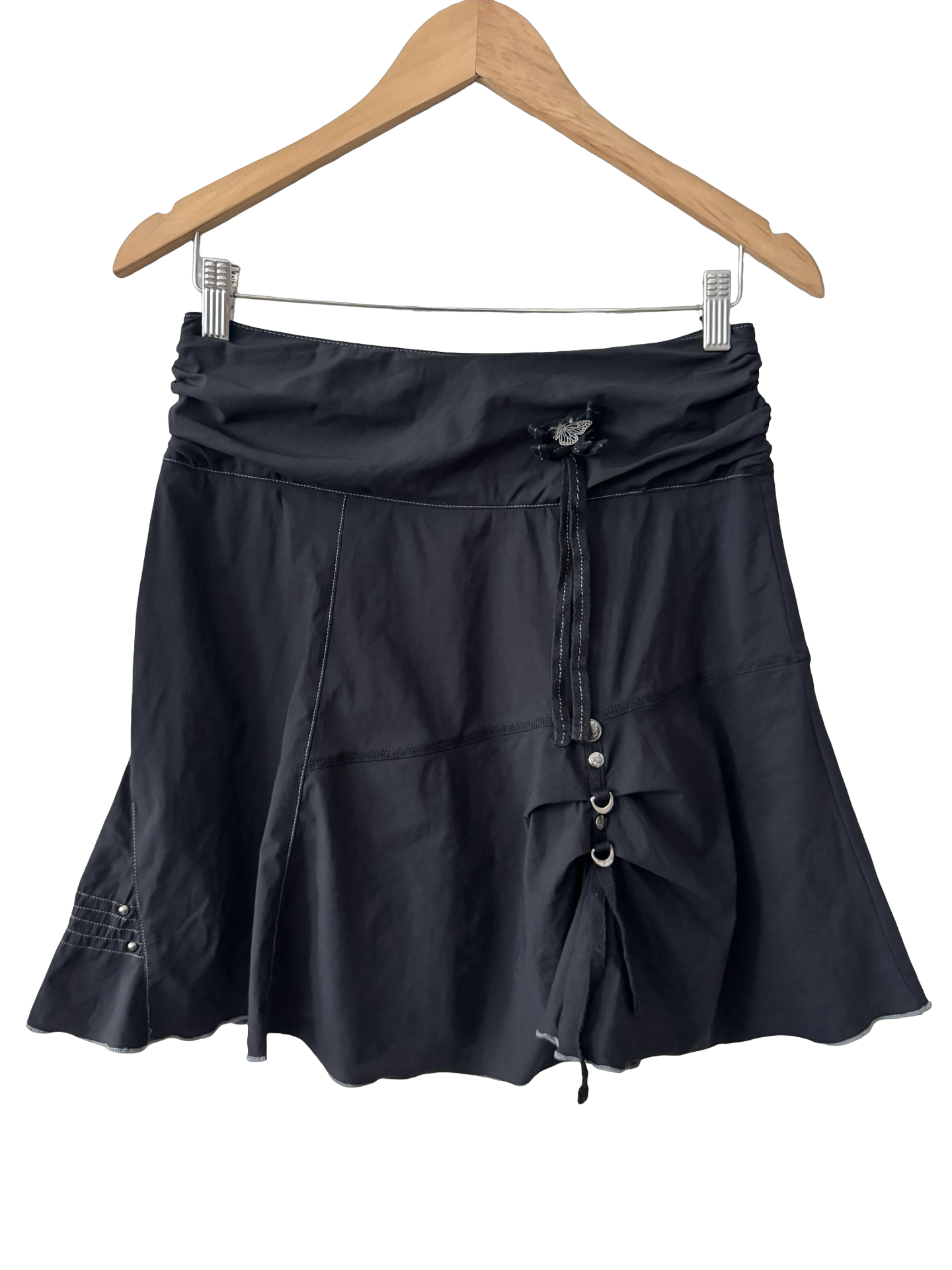 Vintage Y2K French Butterfly Mini Skirt (S)