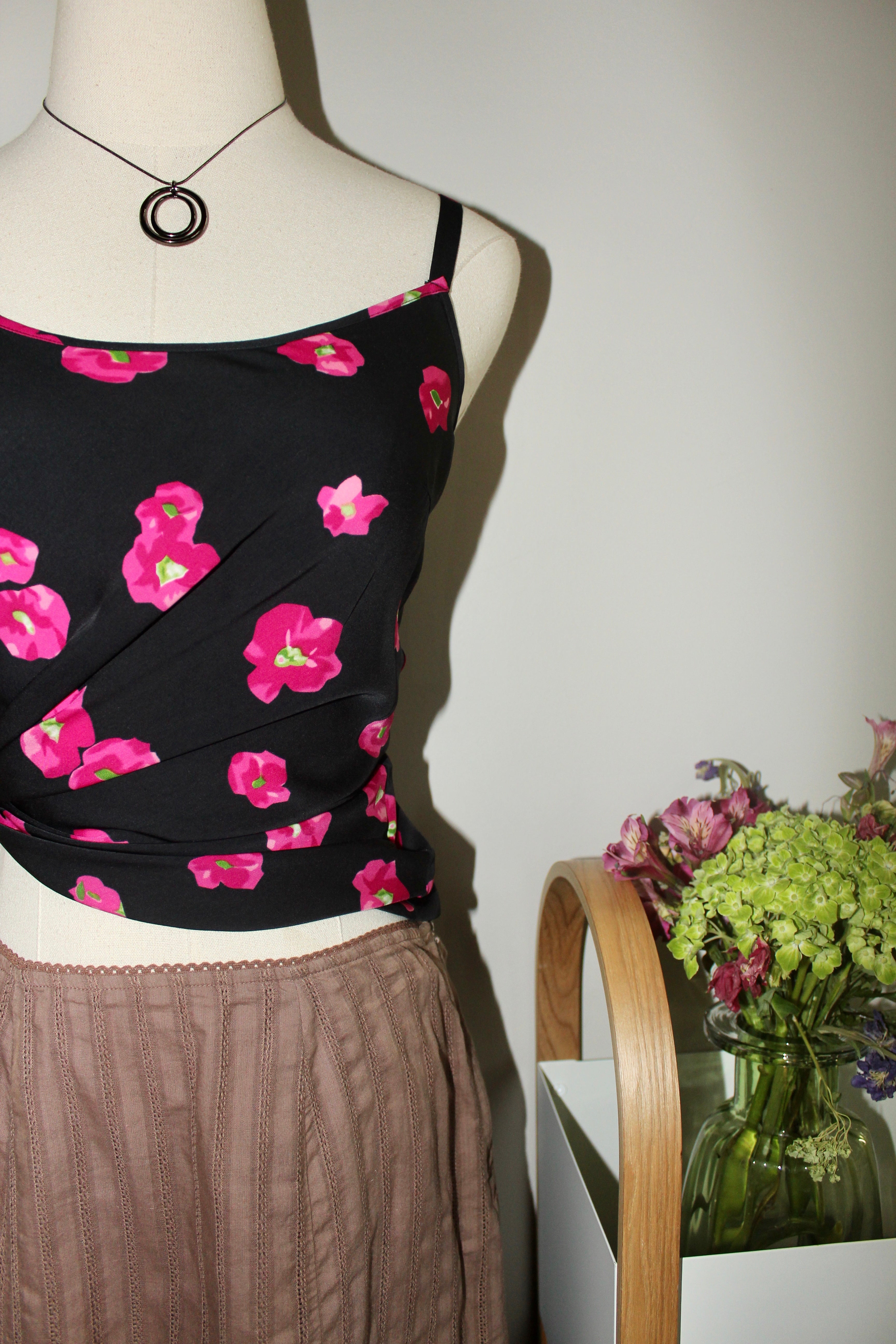 Retro DKNY Floral Camisole (S)