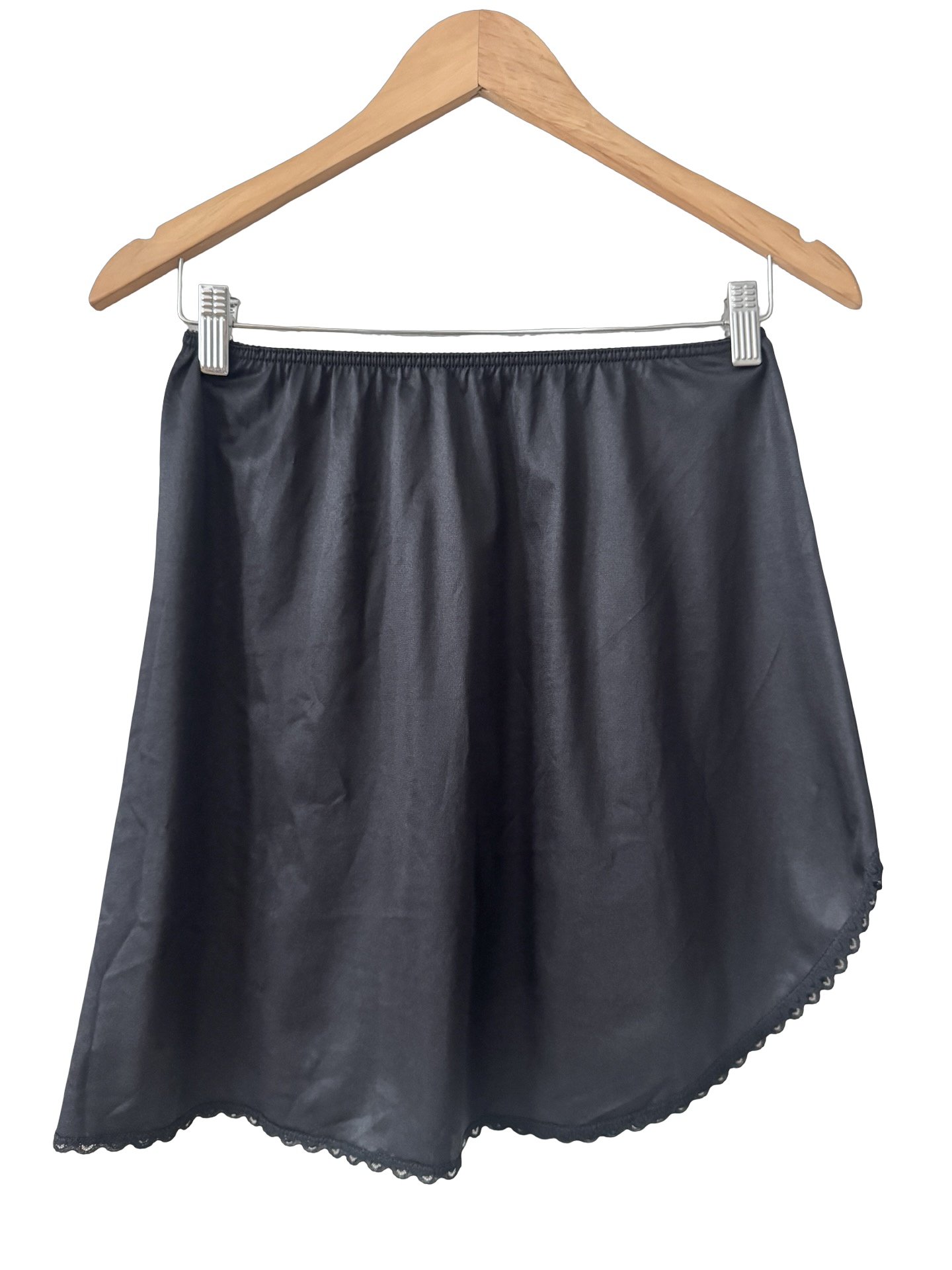 Vintage 90s Midnight Slip Skirt (S/M)