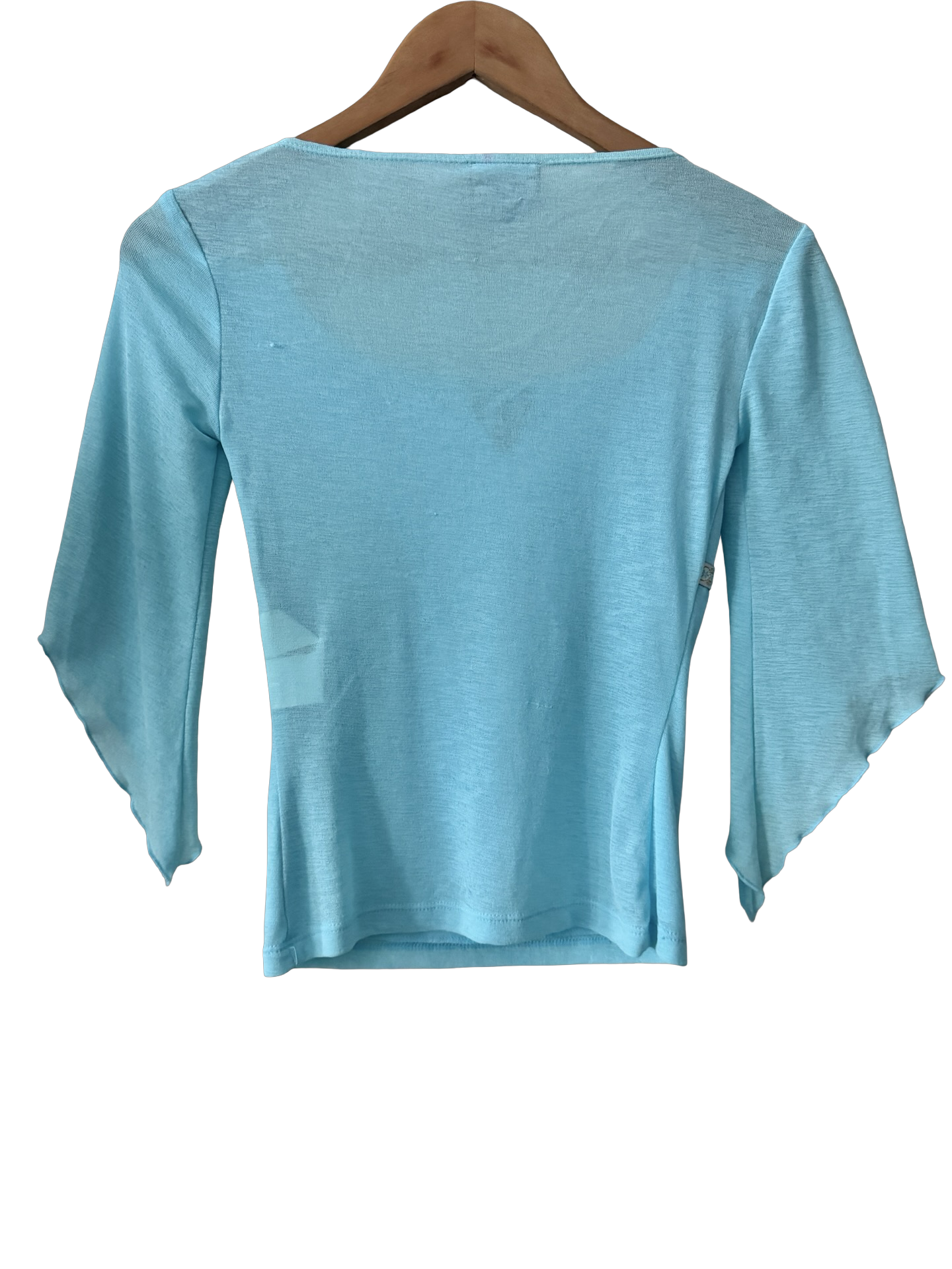 Vintage Y2K Mermaid Bell Sleeve Top (XS-S)