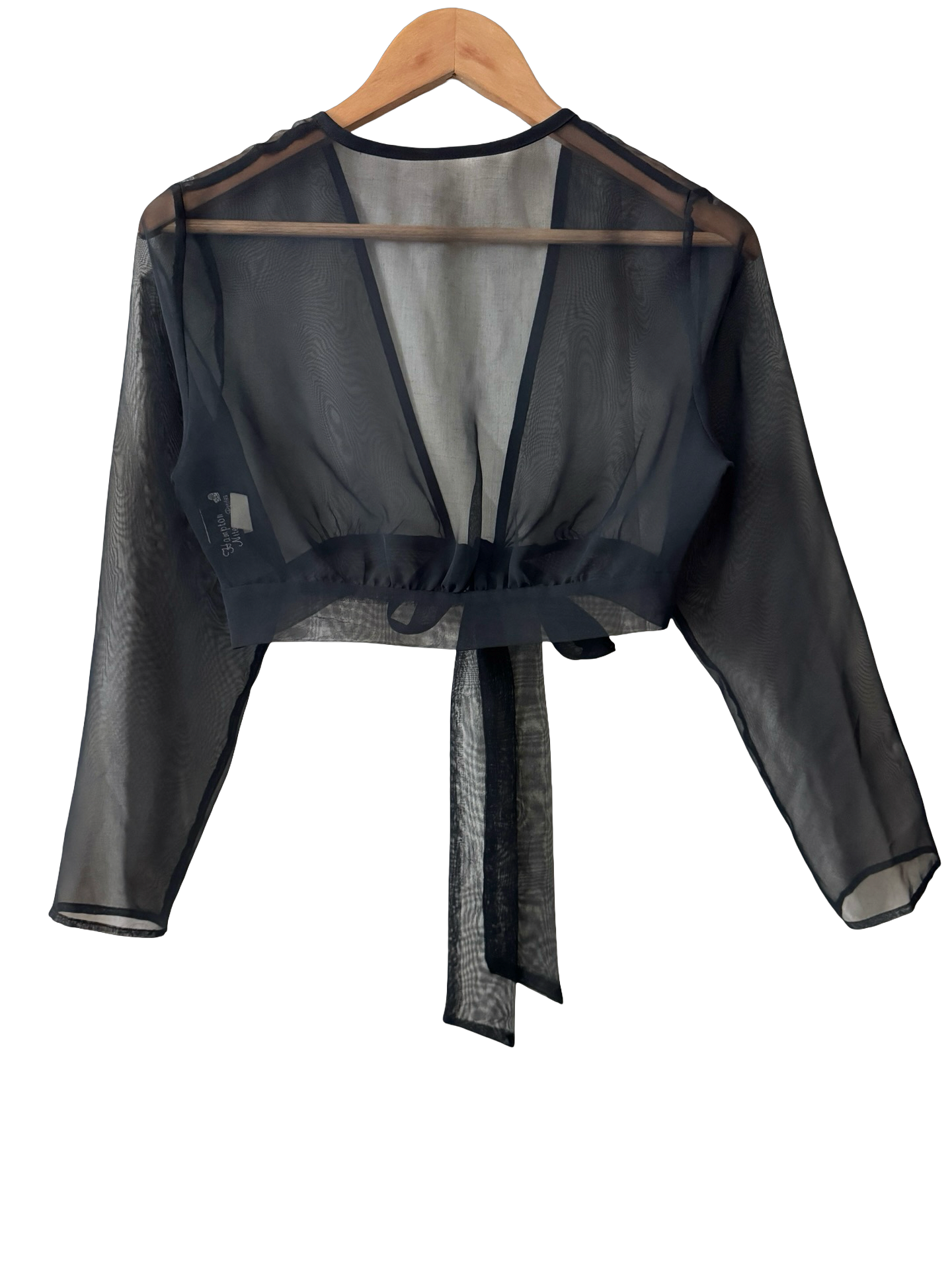 Vintage 90s Barely There Tie Blouse (S)