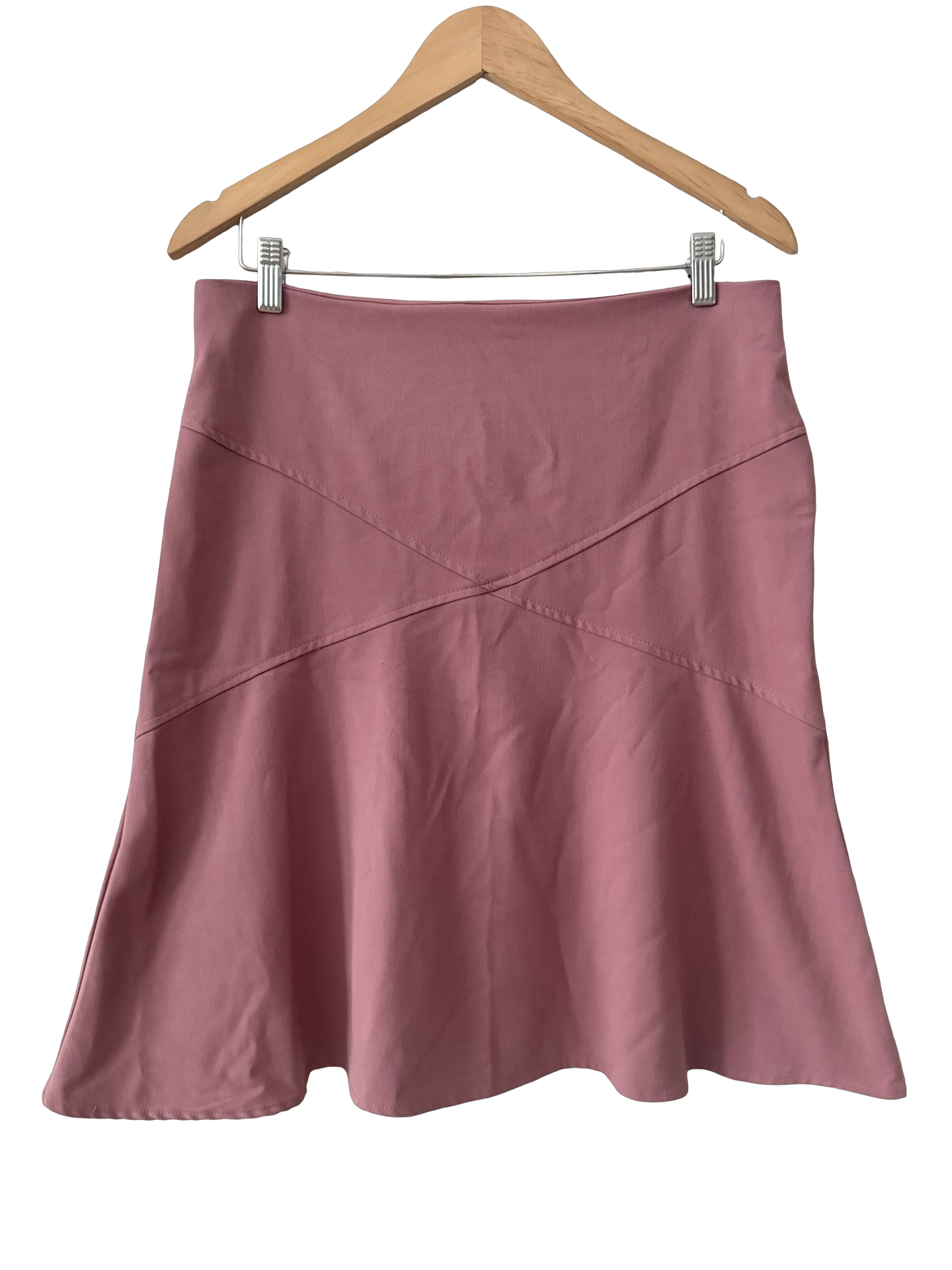 Vintage Y2K Rosewater Seam Skirt (M)