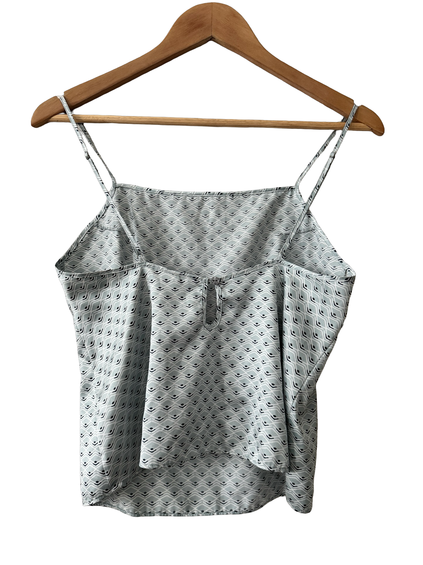 Y2K Ice Blue Geometric Cami (XS/S)