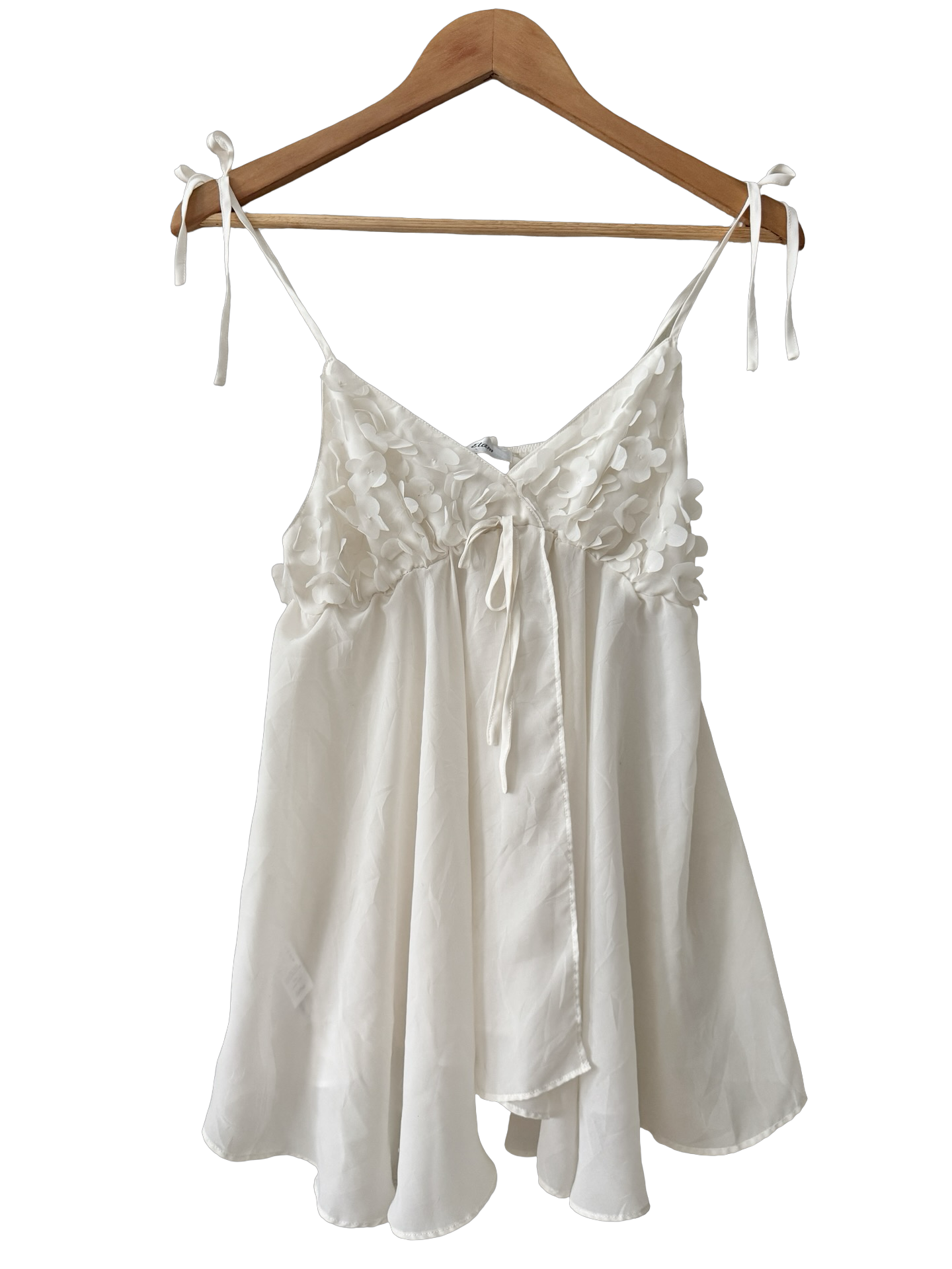 Vintage Y2K  French Paper Petal Babydoll Cami (S/M)