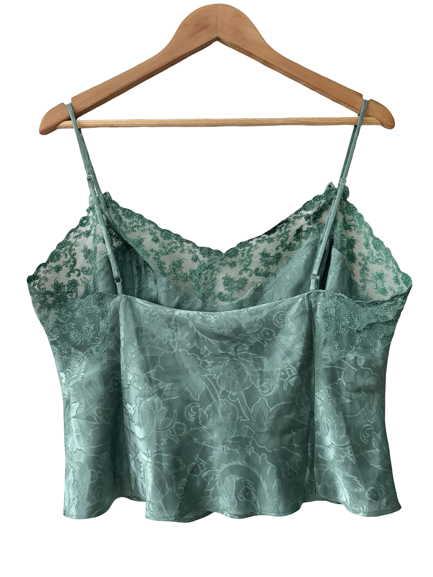 Vintage 90s Bow Emerald Cropped Cami (L)