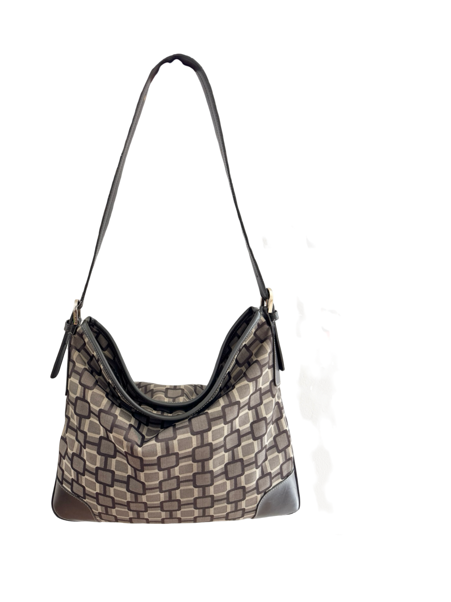 Vintage 90s Geometric Print Shoulder Bag