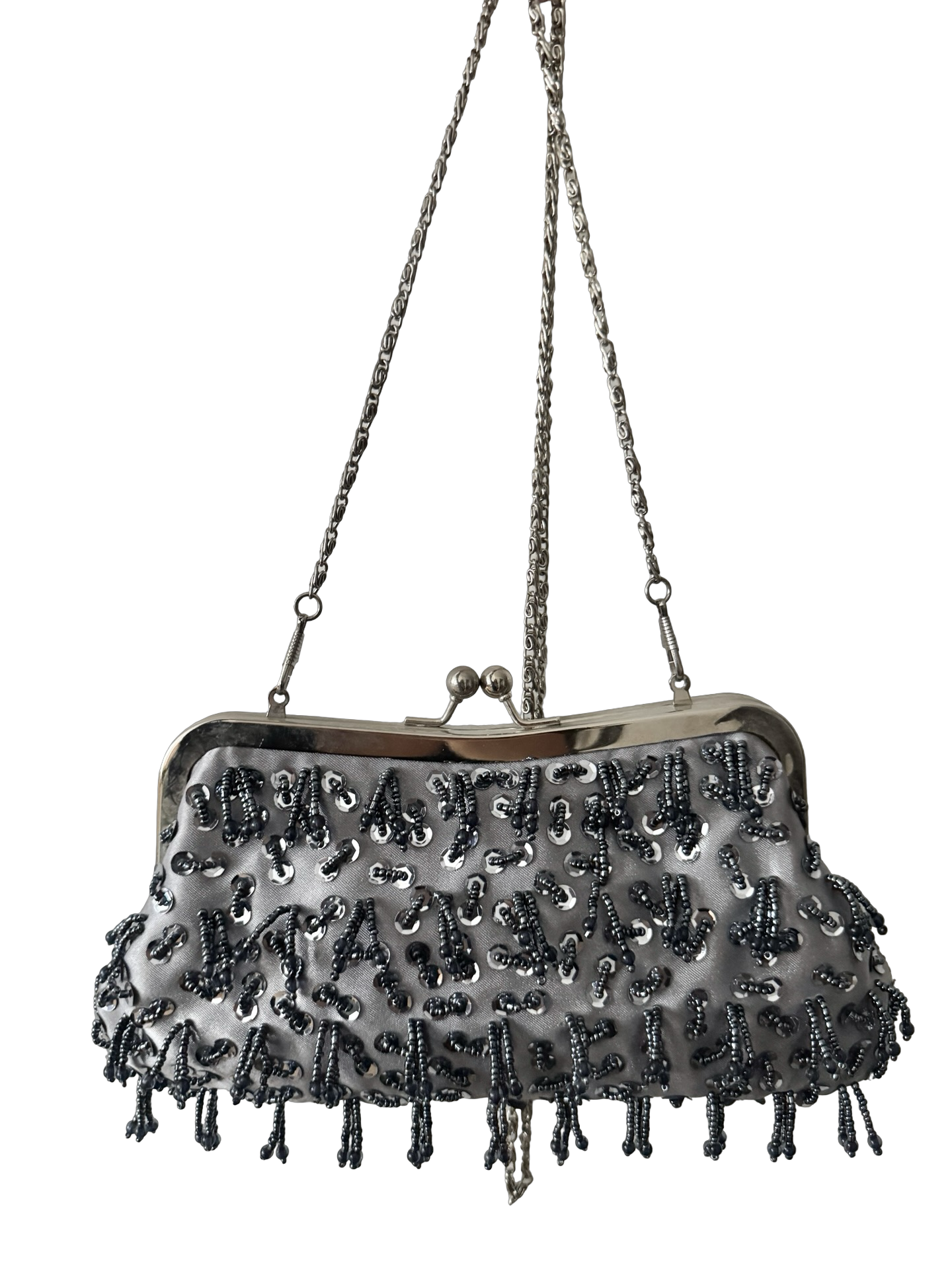 Vintage Y2K After Dark Beaded Kisslock Purse