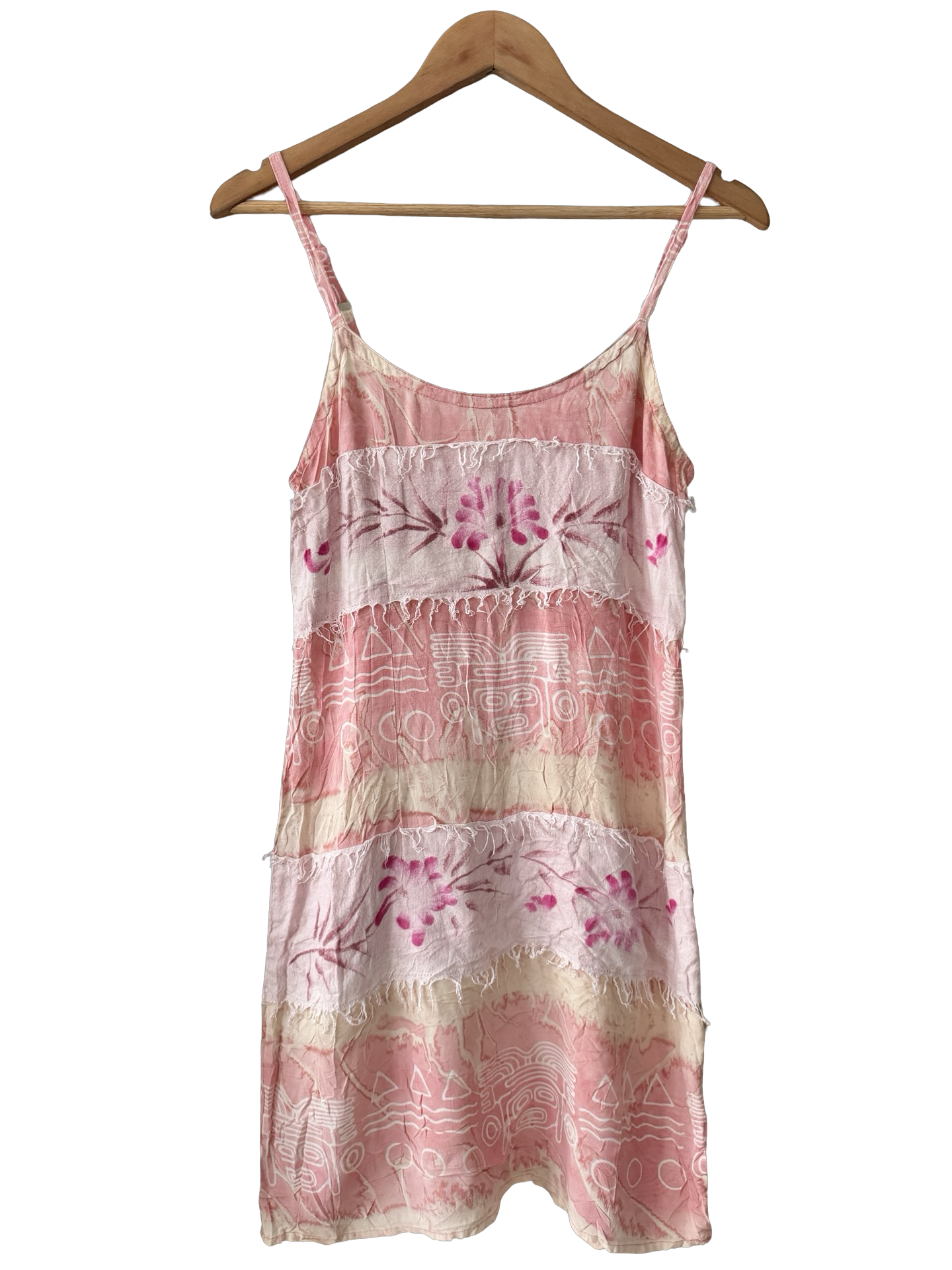 Vintage Y2K Indie Pink Nomad Dress (S/M)