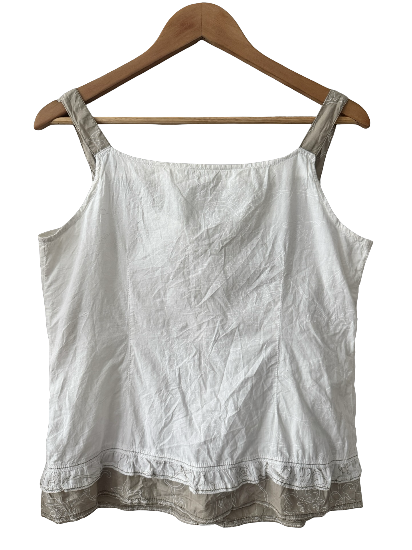 Vintage Y2K Desert Bloom Patchwork Tank (M/L)