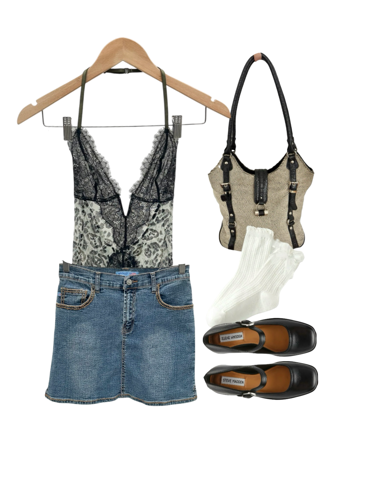 Vintage 90s Denim Mini Skirt (S)