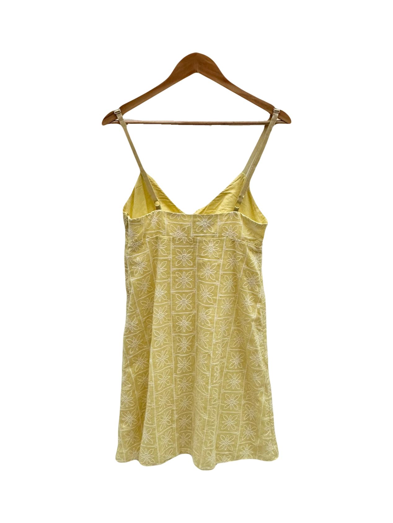 Vintage 90s Sunshine Ruffled Mini Dress (S/M)