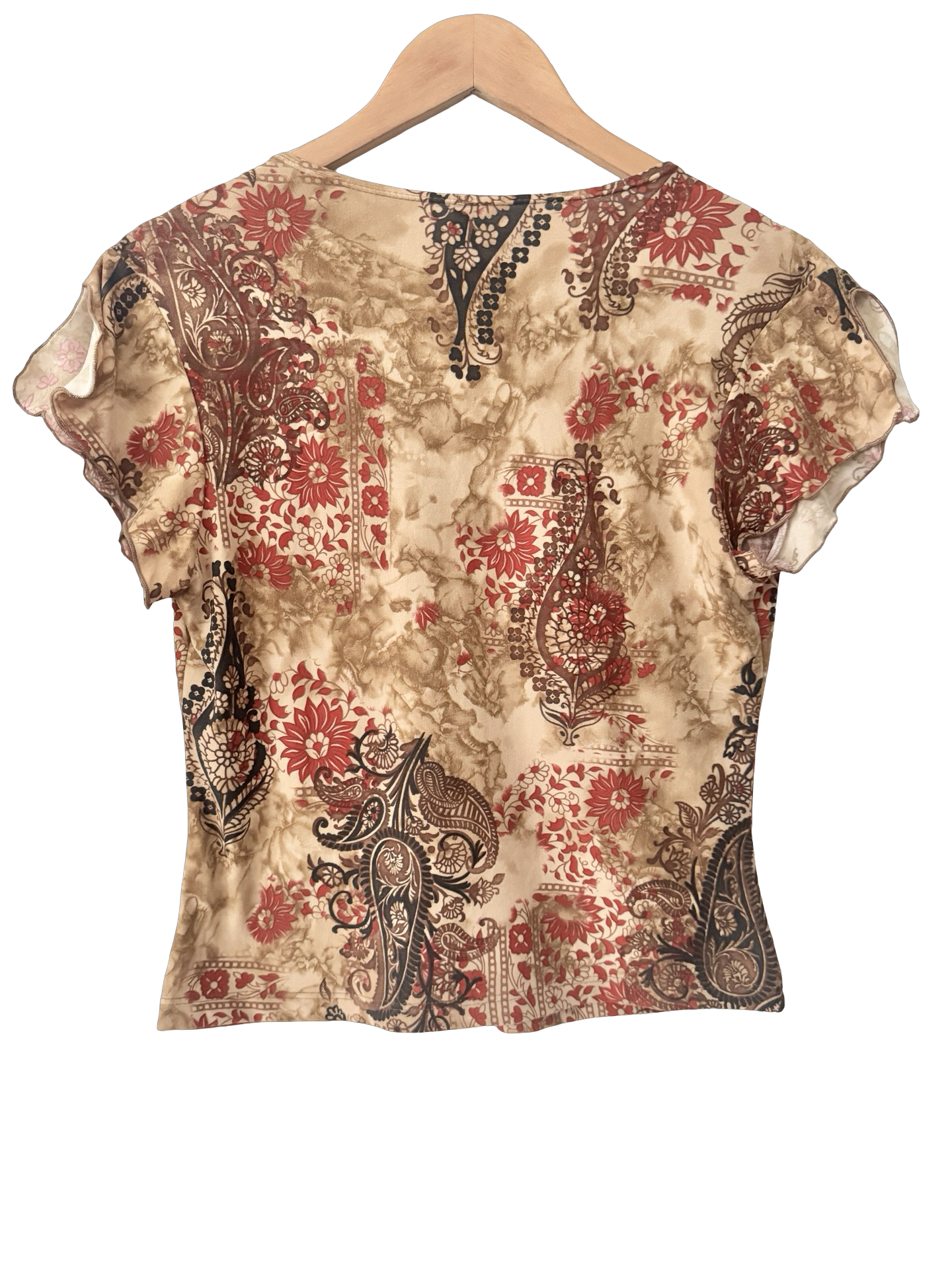 Vintage 90s Star City Flutter Top (L)