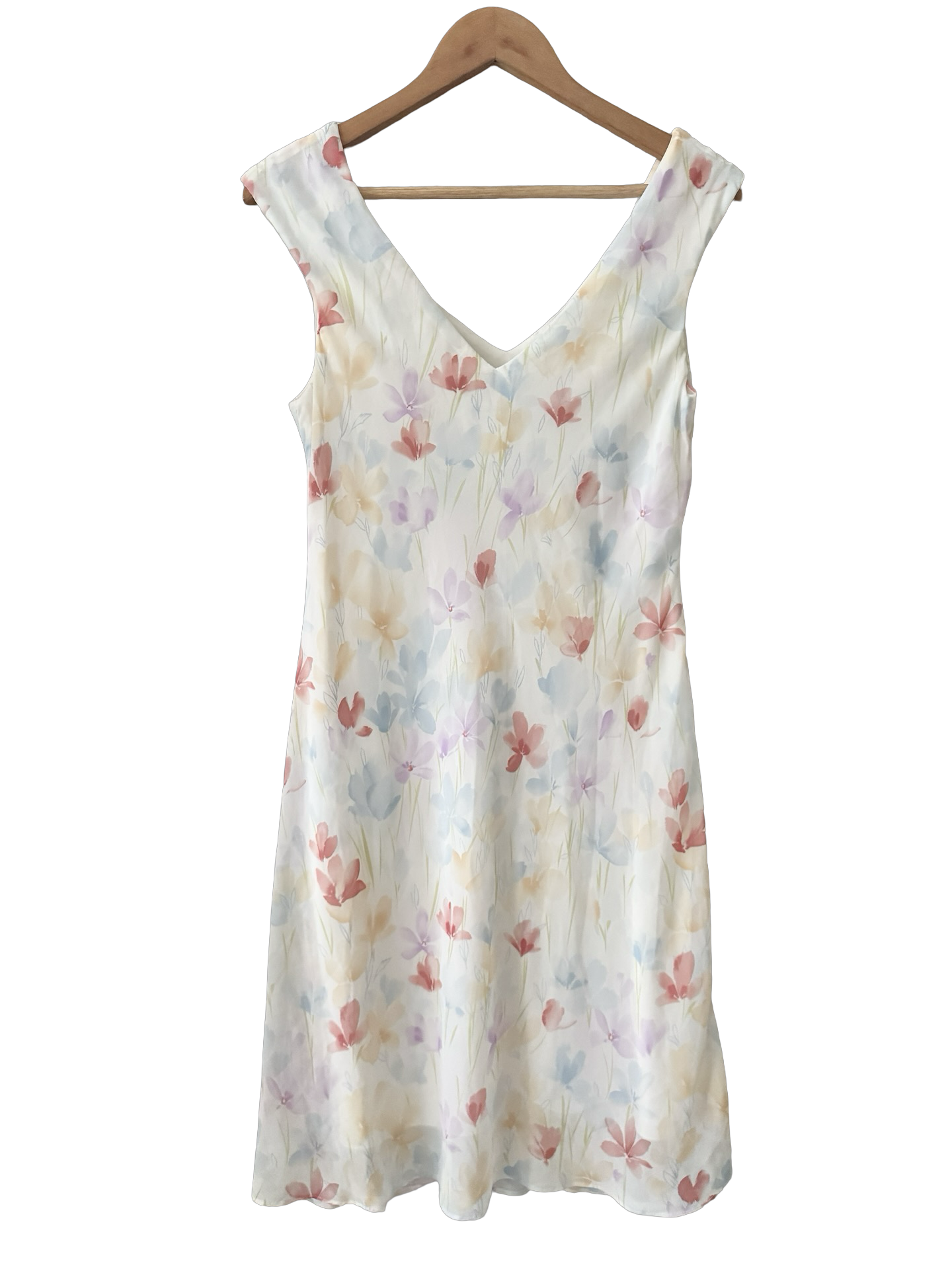 Vintage Y2K Wildflower Ribbon Midi Dress (M/L)