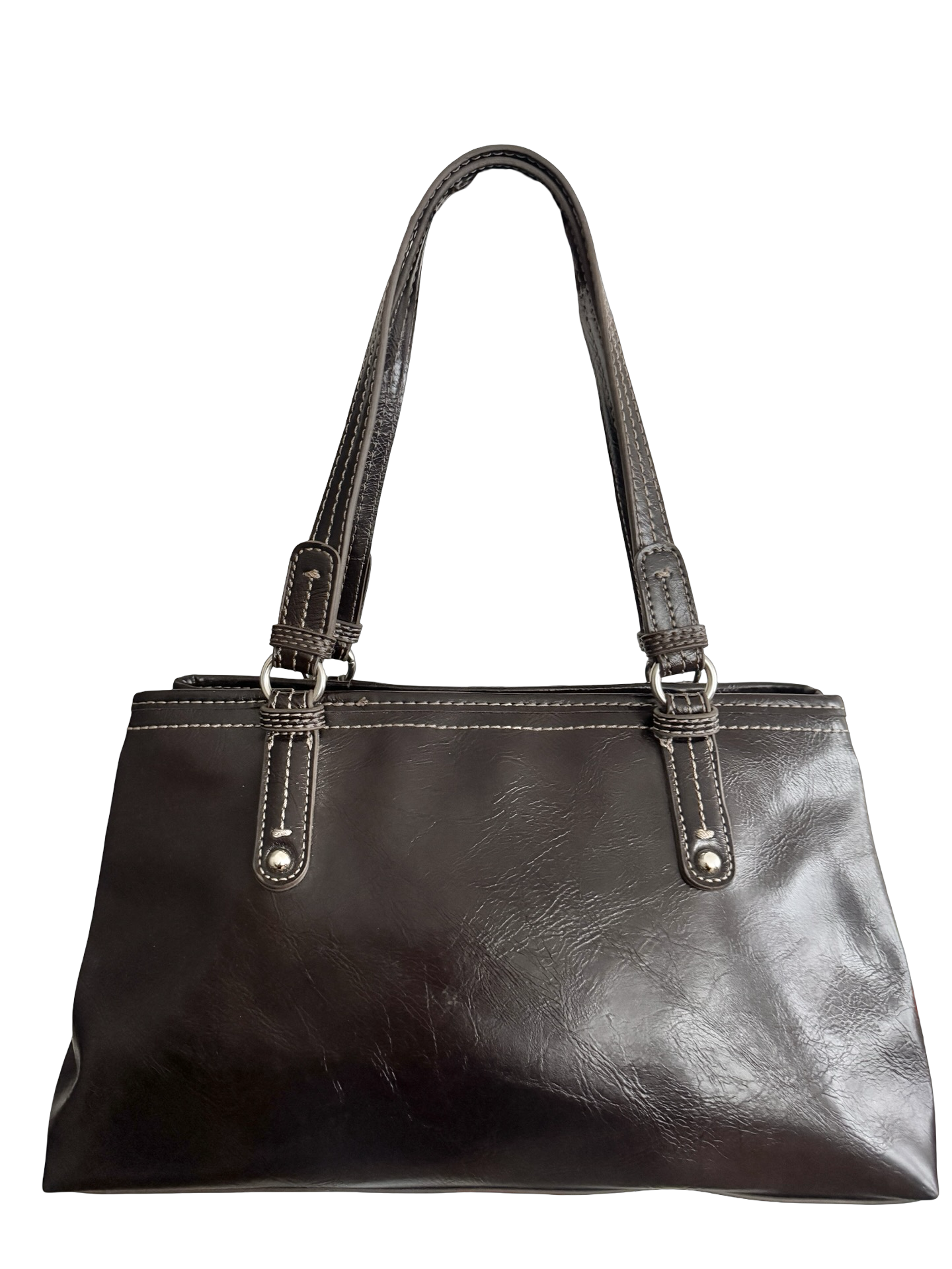 Vintage Y2K Espresso City Shoulder Bag