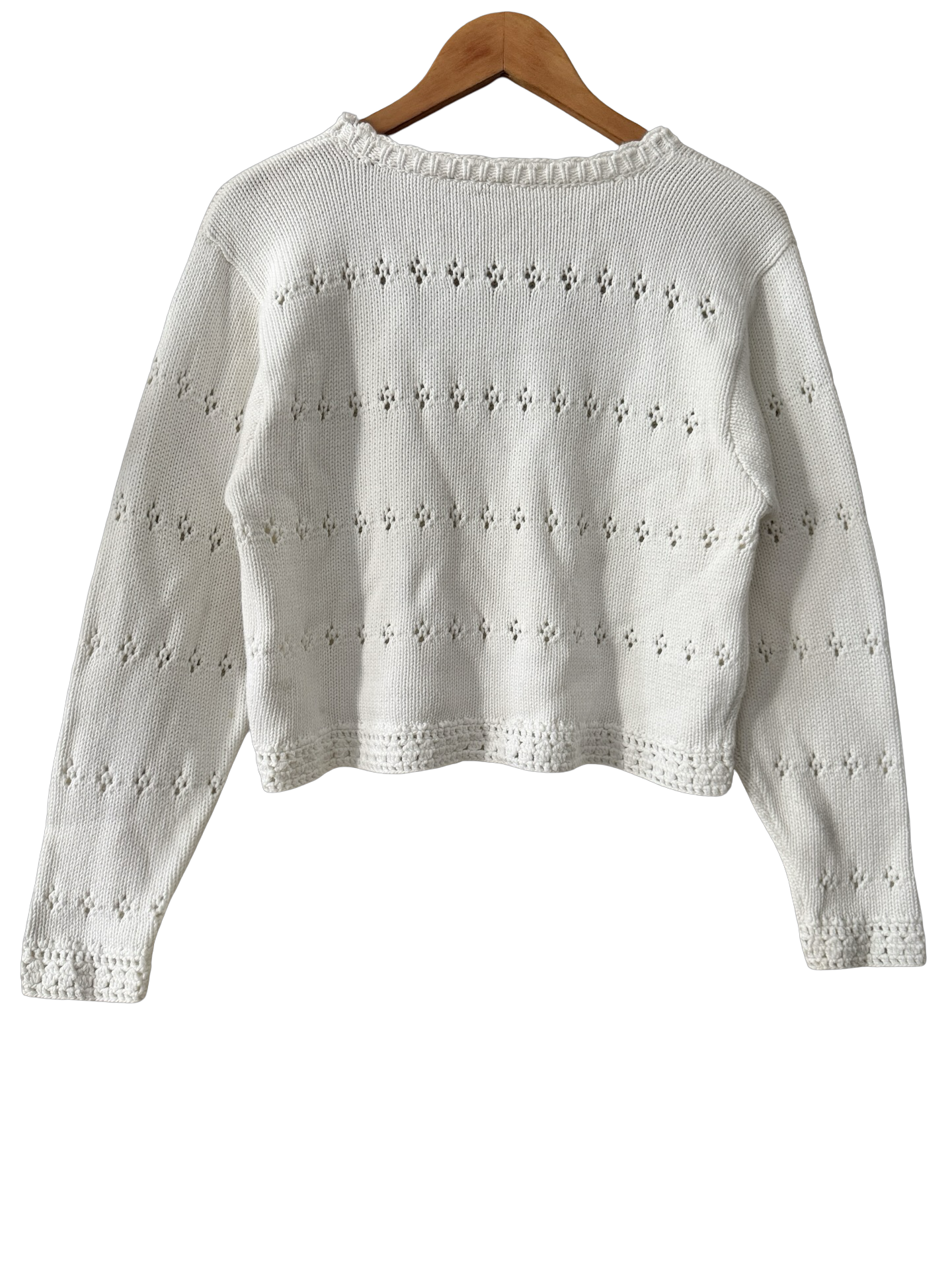 Vintage 90s Cottage Garden Cropped Knit (S-M)