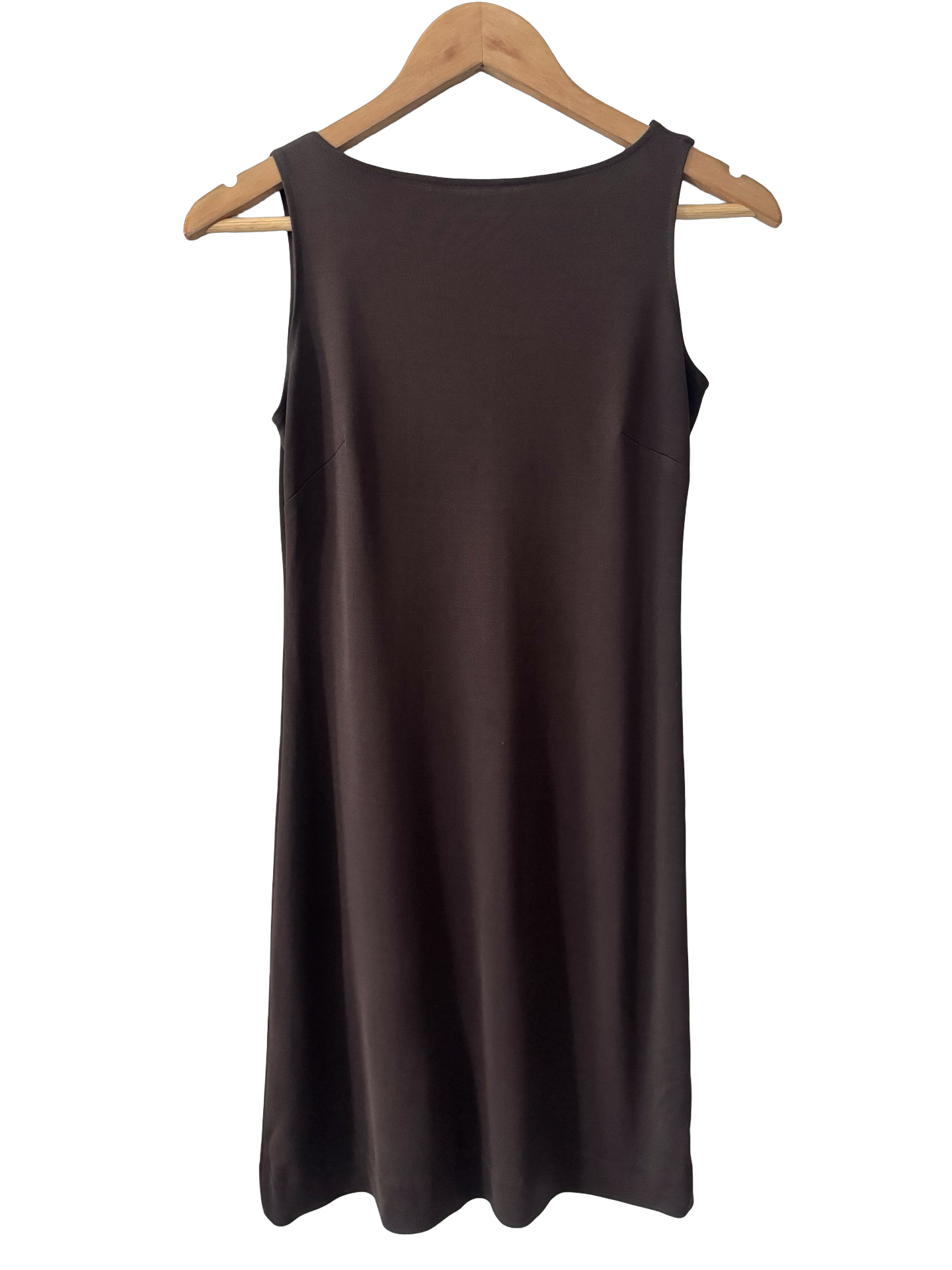 Vintage Retro Espresso Minimal Slip Dress (S/M)