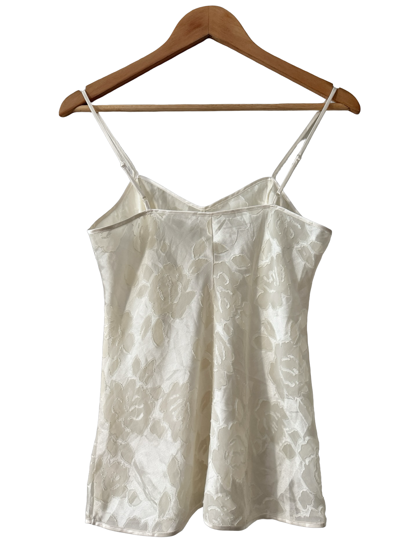 Vintage 90s Porcelain Dreams Embossed Floral Camisole (S/M)