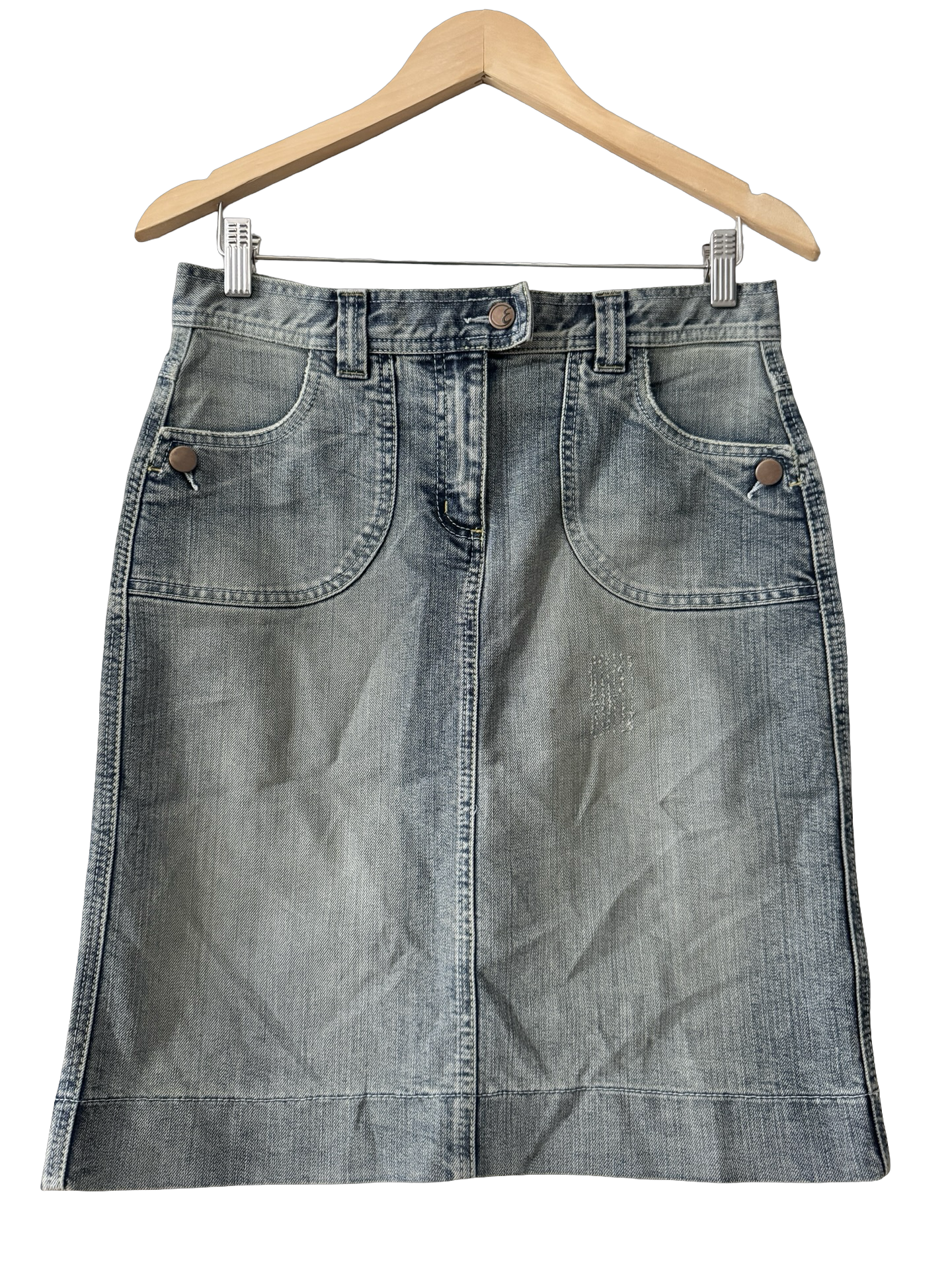 Vintage Y2K Off-Duty Muse Denim Skirt (M)