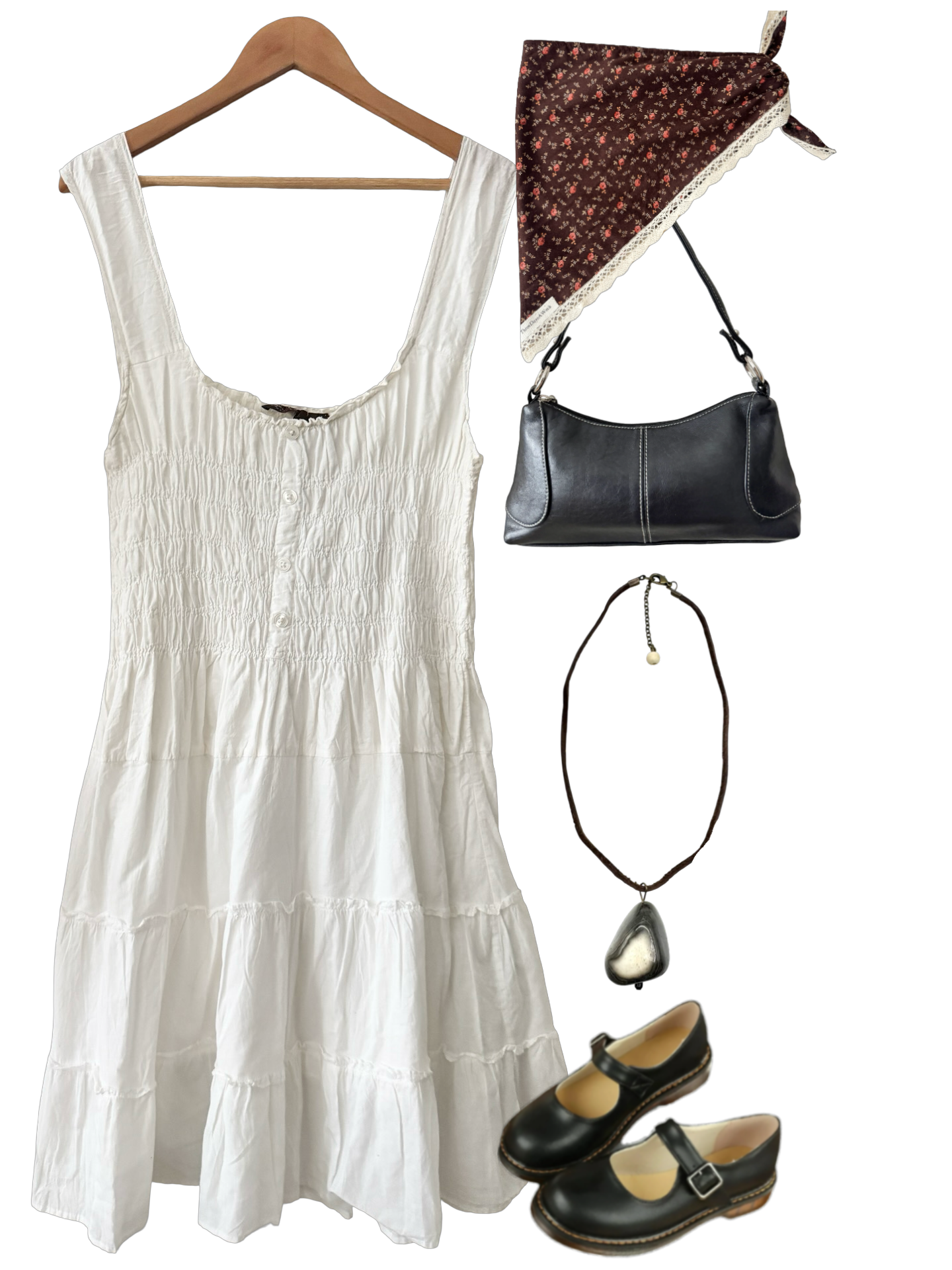 Vintage 90s Prairie Daydream Dress (L)