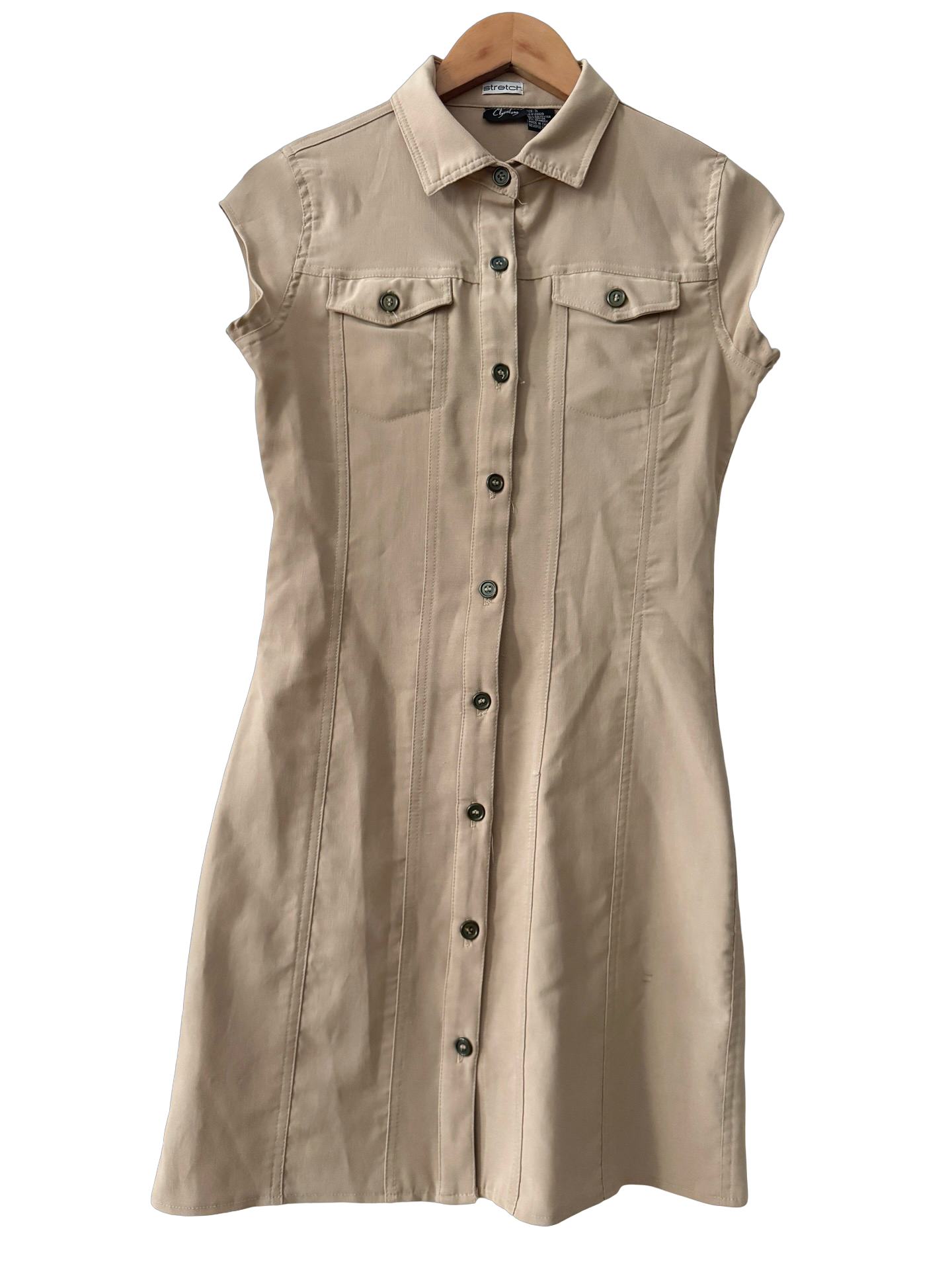 Vintage Y2K Stretch-Sculpt Soufle Midi Dress (S-M)