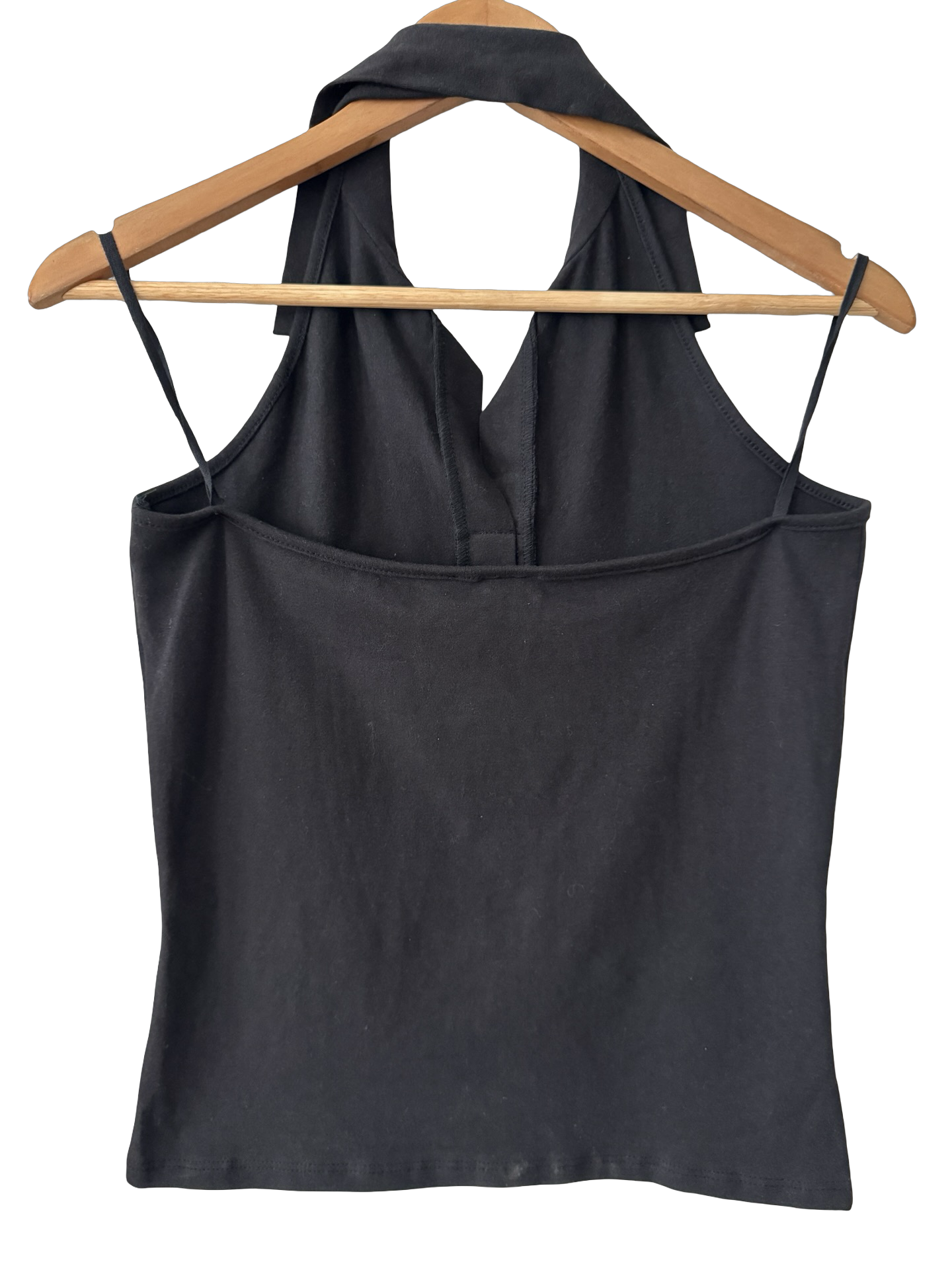 Vintage Y2K Rave Dark Chocolate Halter Top (M/L)